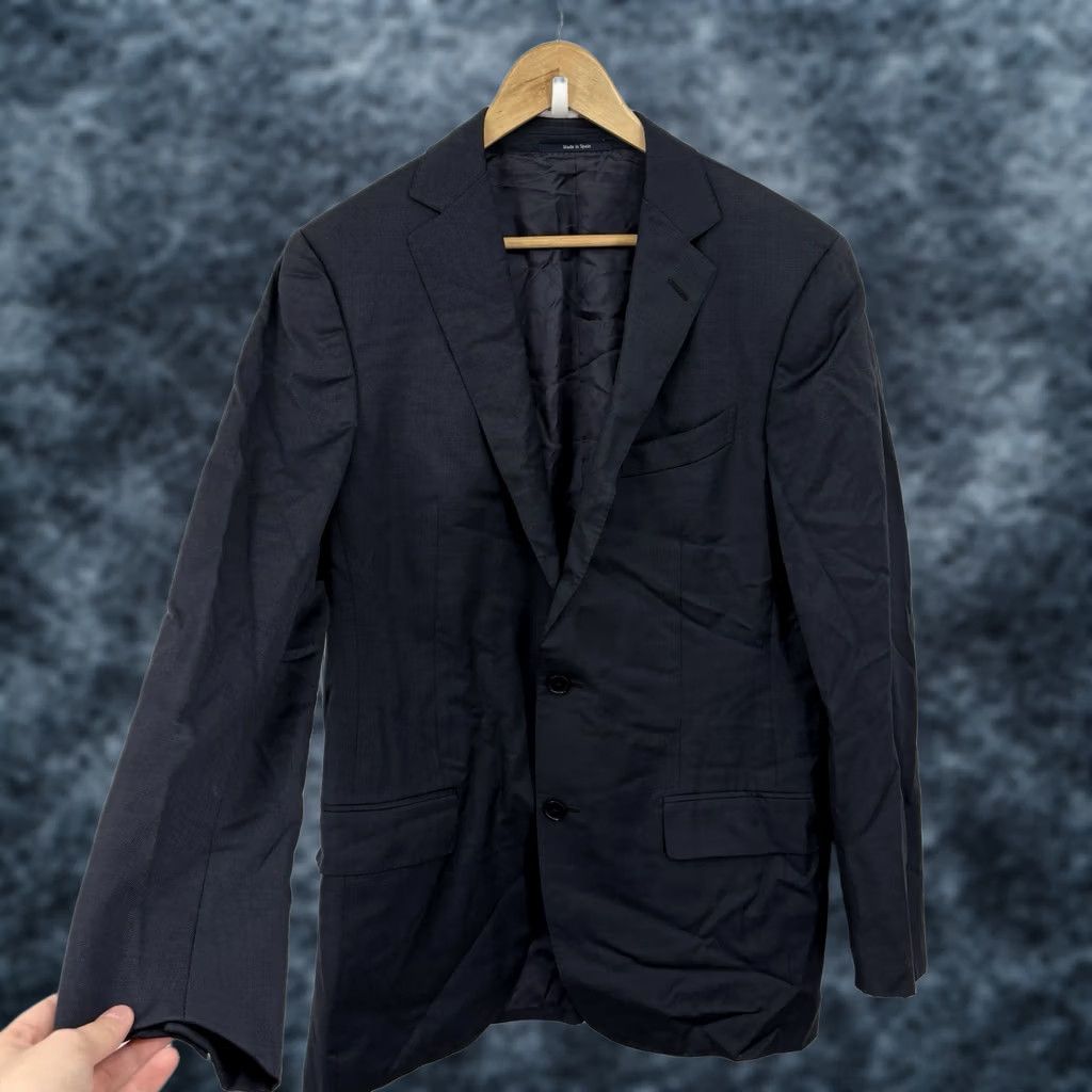 Ermenegildo Zegna Ermenegildo Zegna Mila Sport Coat Blazer Mens 50R All Season Wool Tweed Jacket Navy Blue Long Regular Big & Tall Two-Button Blazer Mens Size 50R - 1 Thumbnail