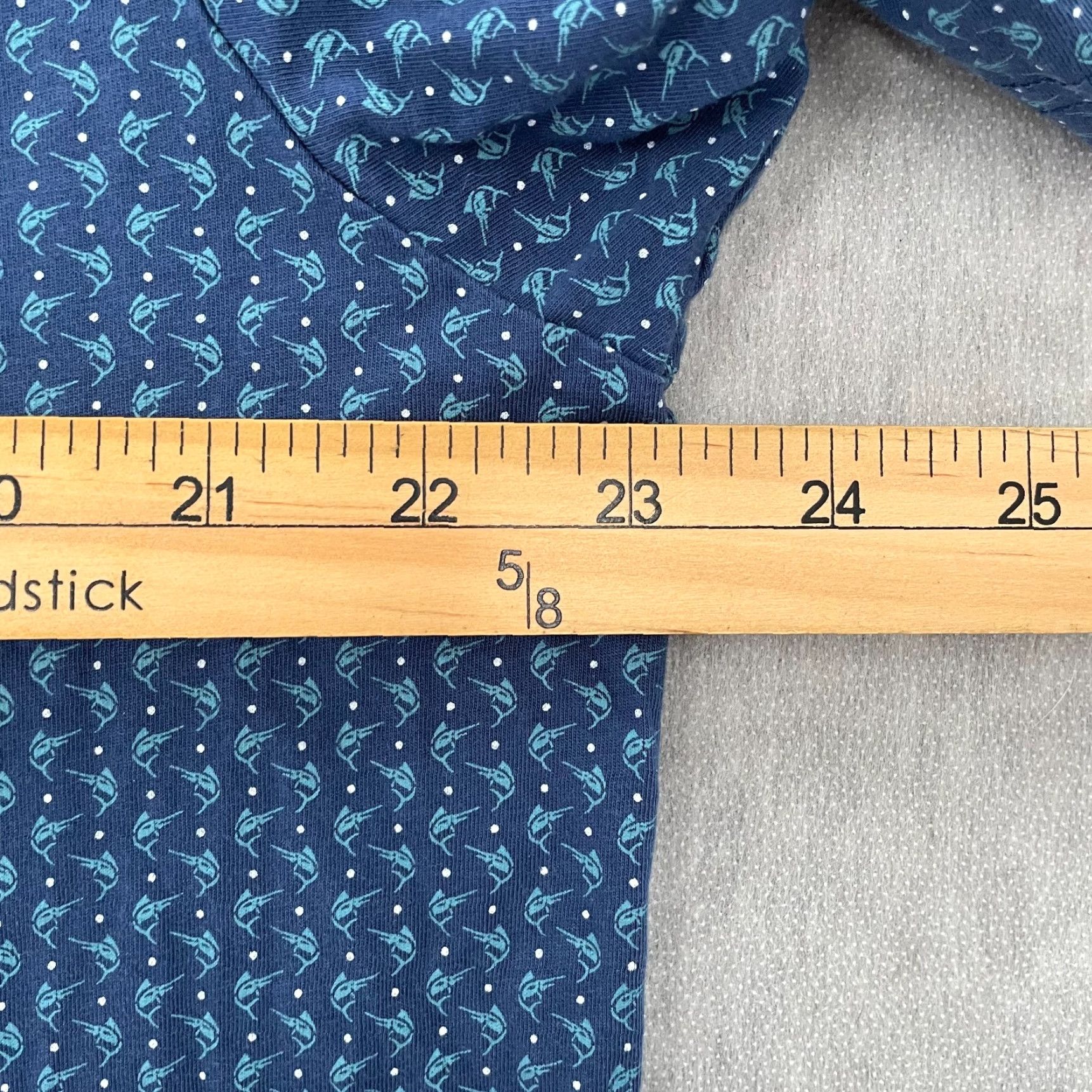 Peter Millar Peter Millar Blue Polo Shirt Adult Large Marlin Fishing Print Golf Casual Mens Size US L / EU 52-54 / 3 - 7 Thumbnail