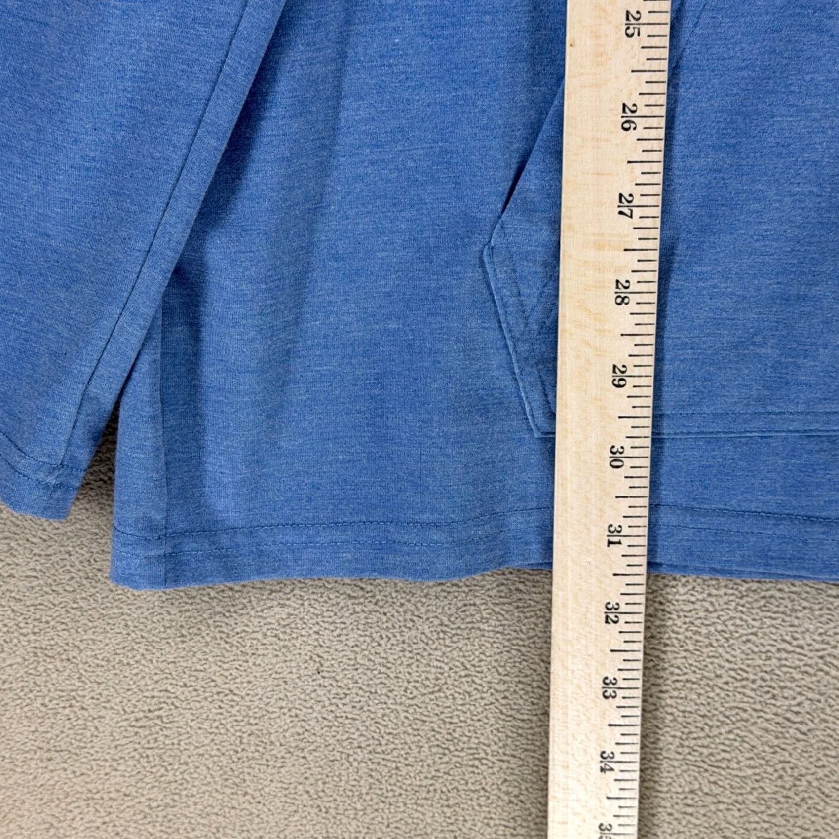 Vintage Belong Designs Full Zip Hoodie Men 2XL Blue Recycled Polyester Bamboo Blend Size US XXL / EU 58 / 5 - 3 Thumbnail