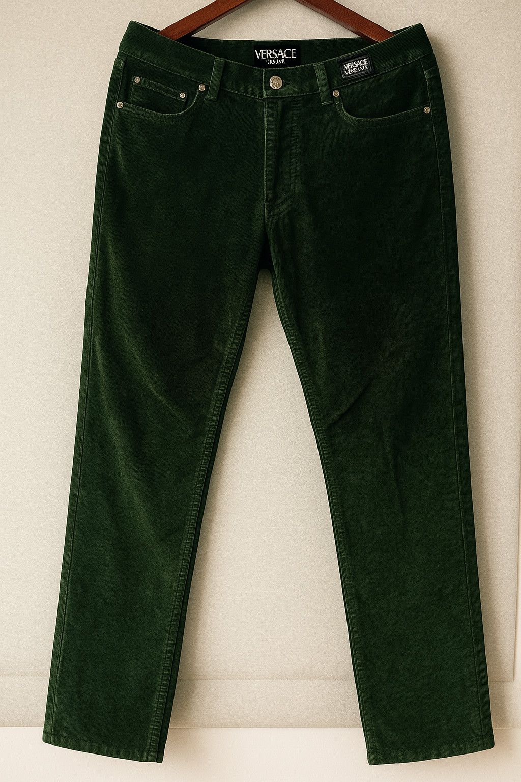 Versace Jeans Couture Vintage Versace Jeans Couture green corduroy Italian Made Size US 32 / EU 48 - 4 Thumbnail