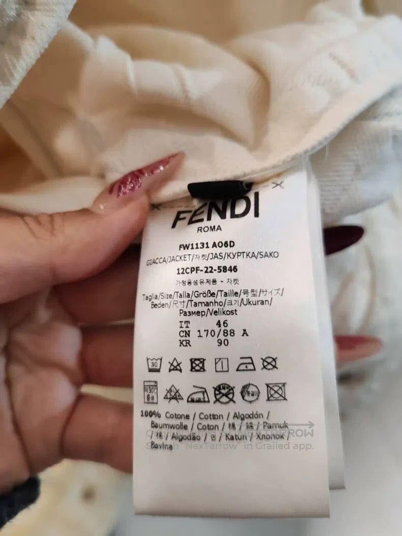 Fendi Fendi Distressed Full Print Denim Jacket Size US S / EU 44-46 / 1 - 3 Thumbnail