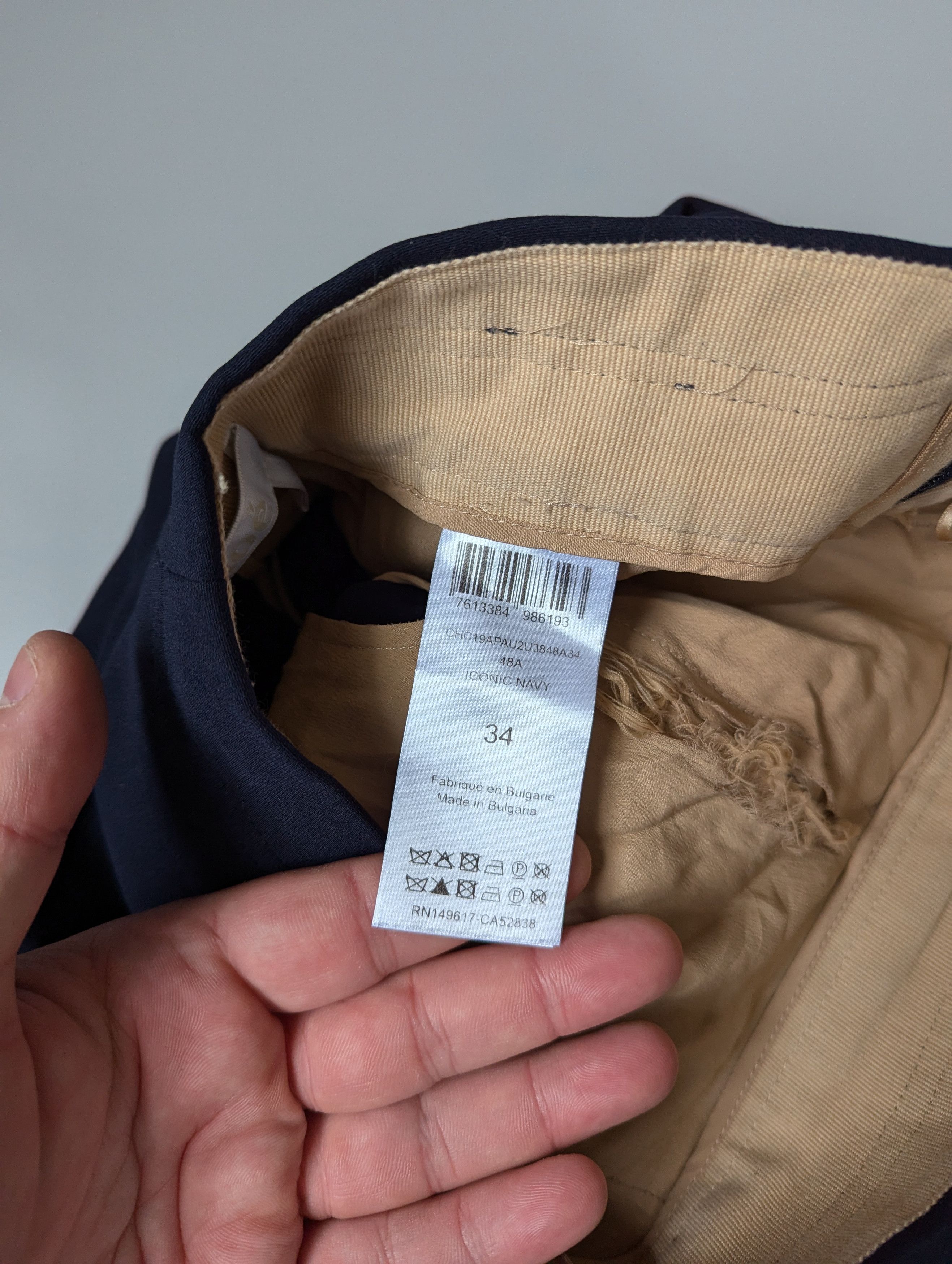 Chloe Chloé Straight pants navy Size 25" / US 0 / IT 36 - 9 Thumbnail