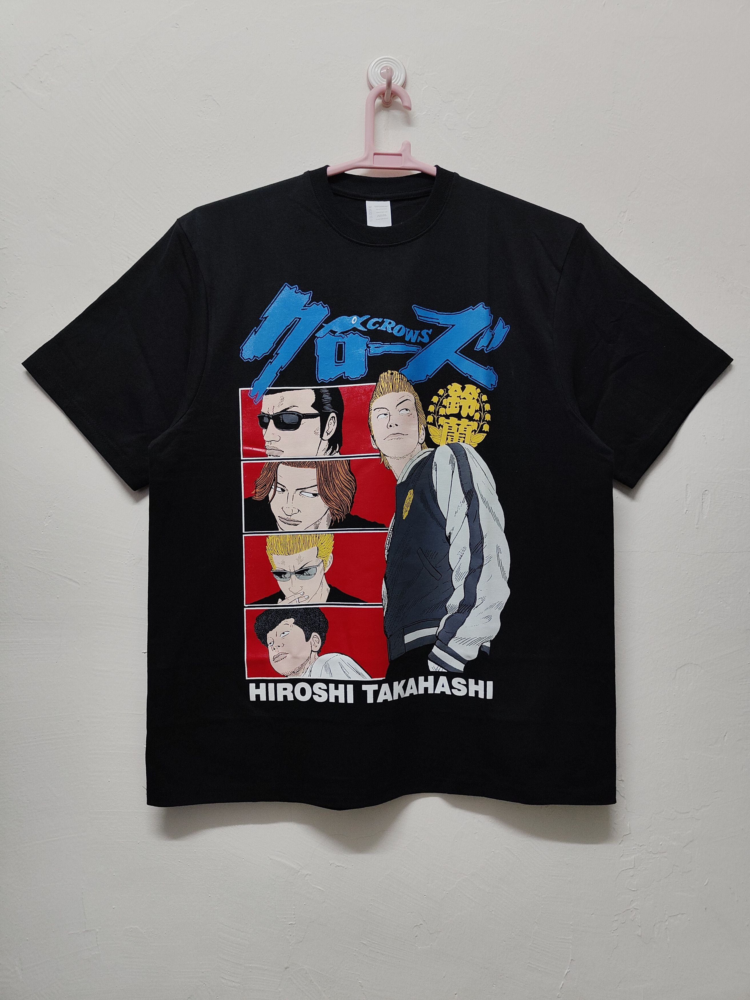 image of Anima Crows Bouya Harumichi T-Shirt in Black, Men's (Size XL)