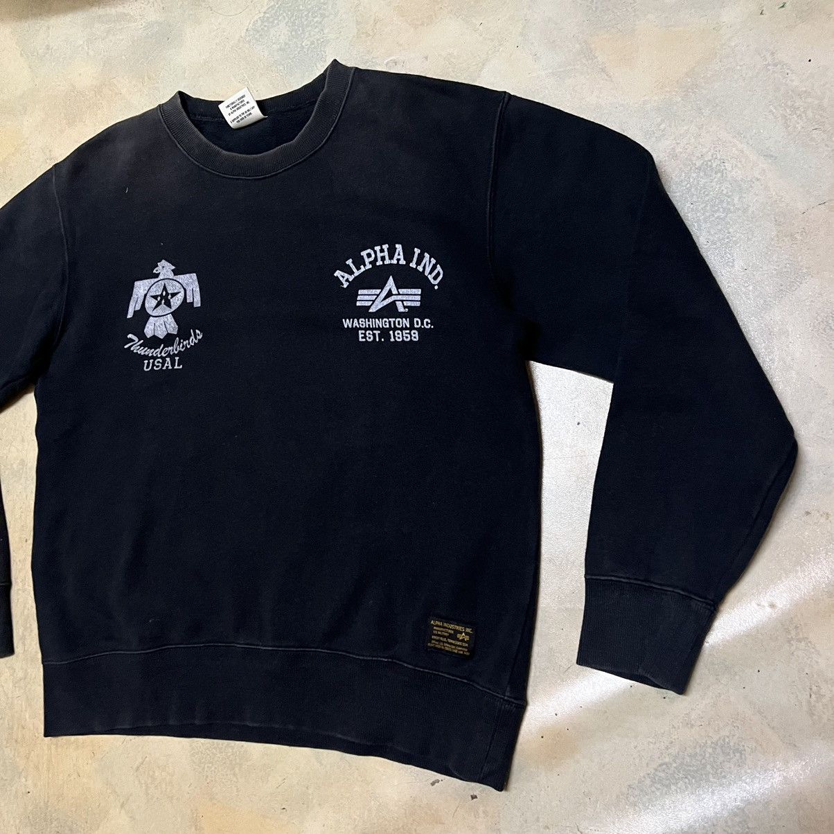 Alpha Industries × Vintage Vintage Alpha Industries Sweatshirt Size US L / EU 52-54 / 3 - 2 Thumbnail