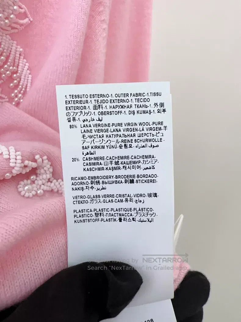 Versace Versace Pink pearl cardigan Size S / US 4 / IT 40 - 6 Thumbnail