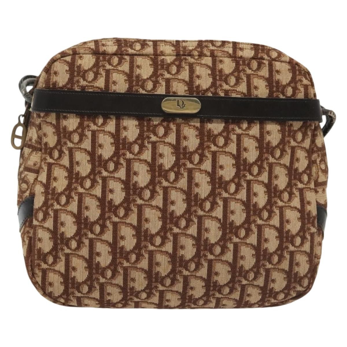 Dior DIOR Trotter Canvas Shoulder Bag Brown Gold Size ONE SIZE - 2 Thumbnail