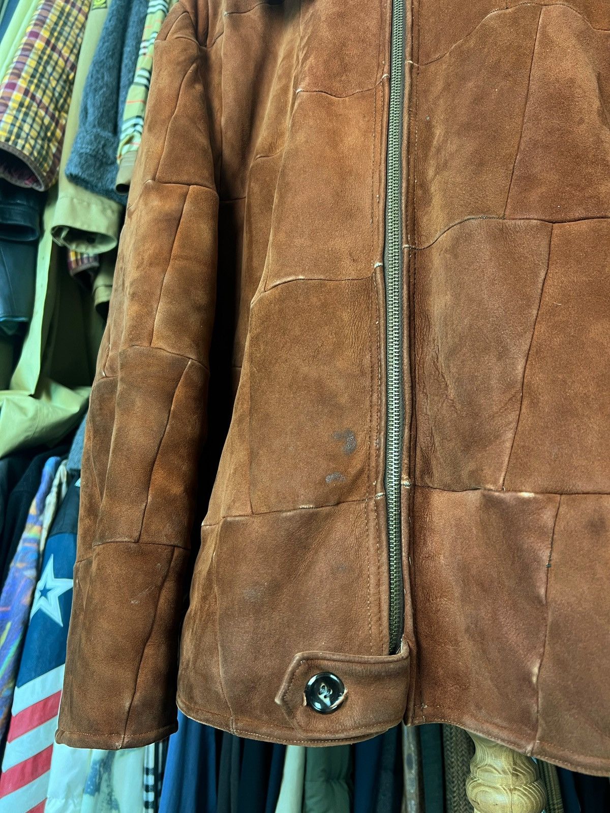 Leather Vintage Leather Patchwork Leather Jacket Size M - L Size US L / EU 52-54 / 3 - 6 Thumbnail