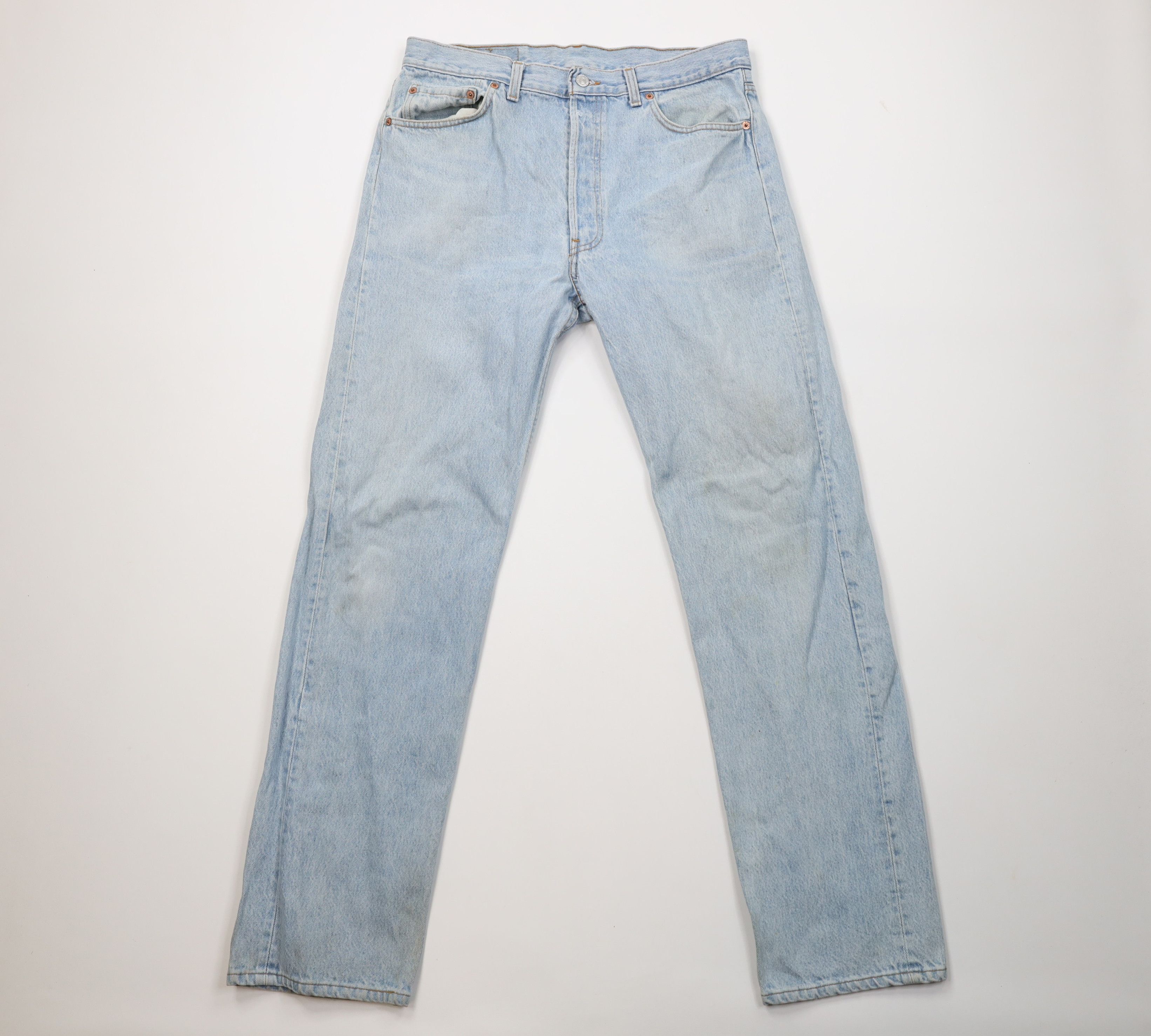 Levi's Vintage 80s Levis 501xx Button Fly Original Denim Jeans USA Size US 36 / EU 52 - 1 Thumbnail