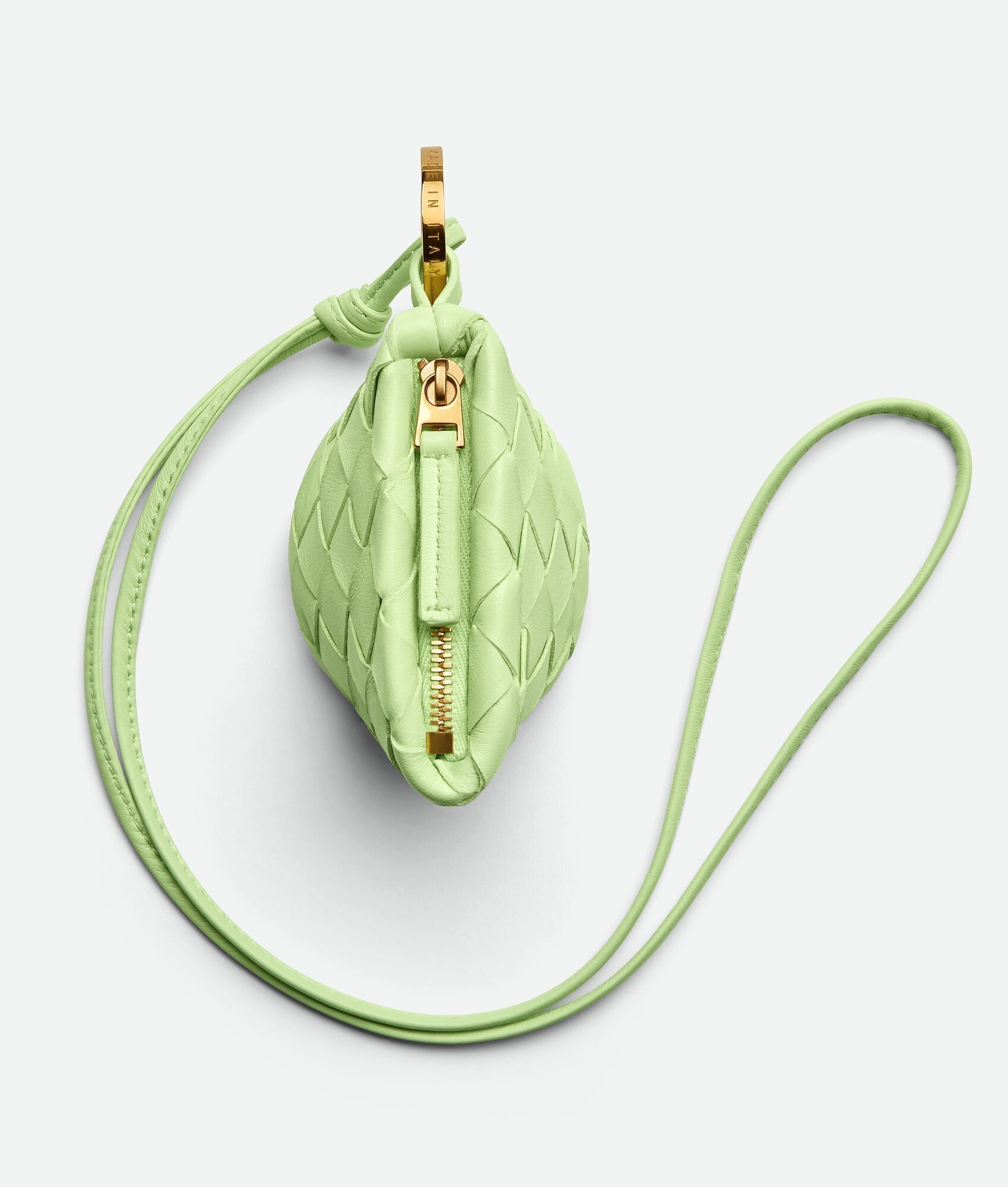 Bottega Veneta o1w1db10925 Size: OS / Intreccio Coin Case in Green Size ONE SIZE - 3 Thumbnail