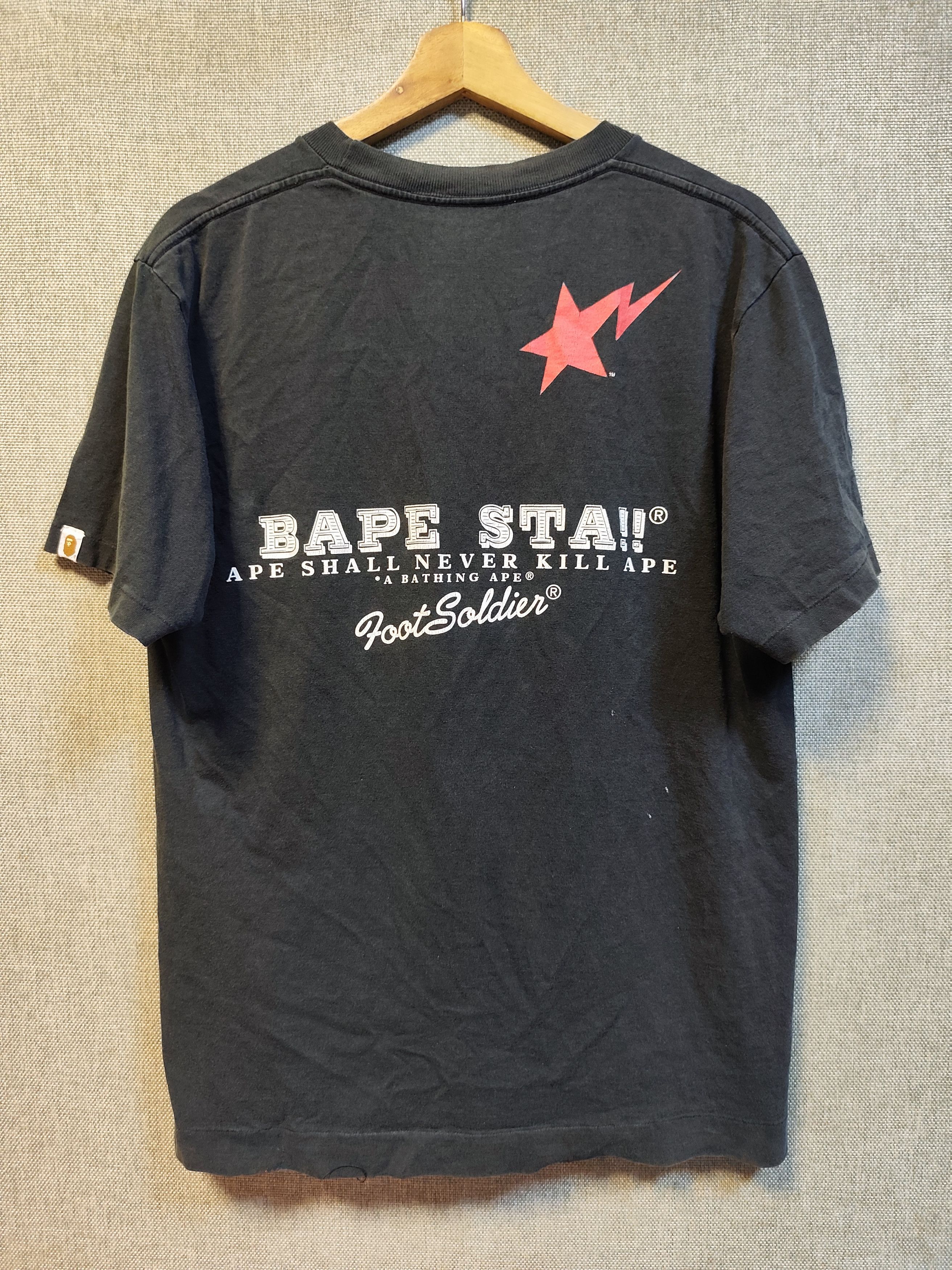 Bape Vintage Bape Beethoven Foot Soldier Tee Size US M / EU 48-50 / 2 - 2 Thumbnail