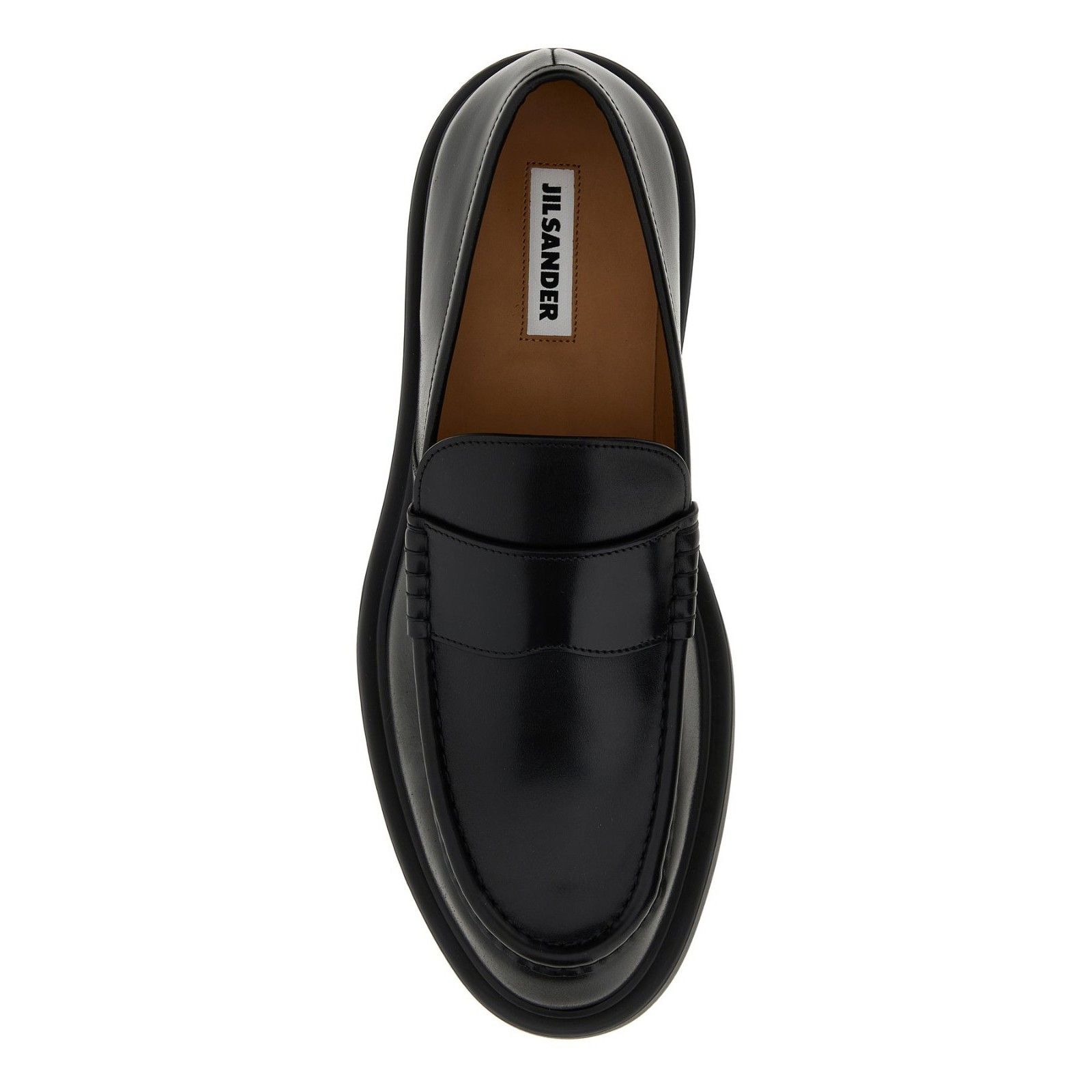 Jil Sander JIL SANDER Black Leather Loafers New & Authentic (Men's size Size US 11 / EU 44 - 2 Thumbnail