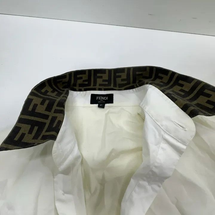 Fendi Fendi Casual Long Sleeve Shirt with FF Collar -2507 Size US M / EU 48-50 / 2 - 5 Thumbnail