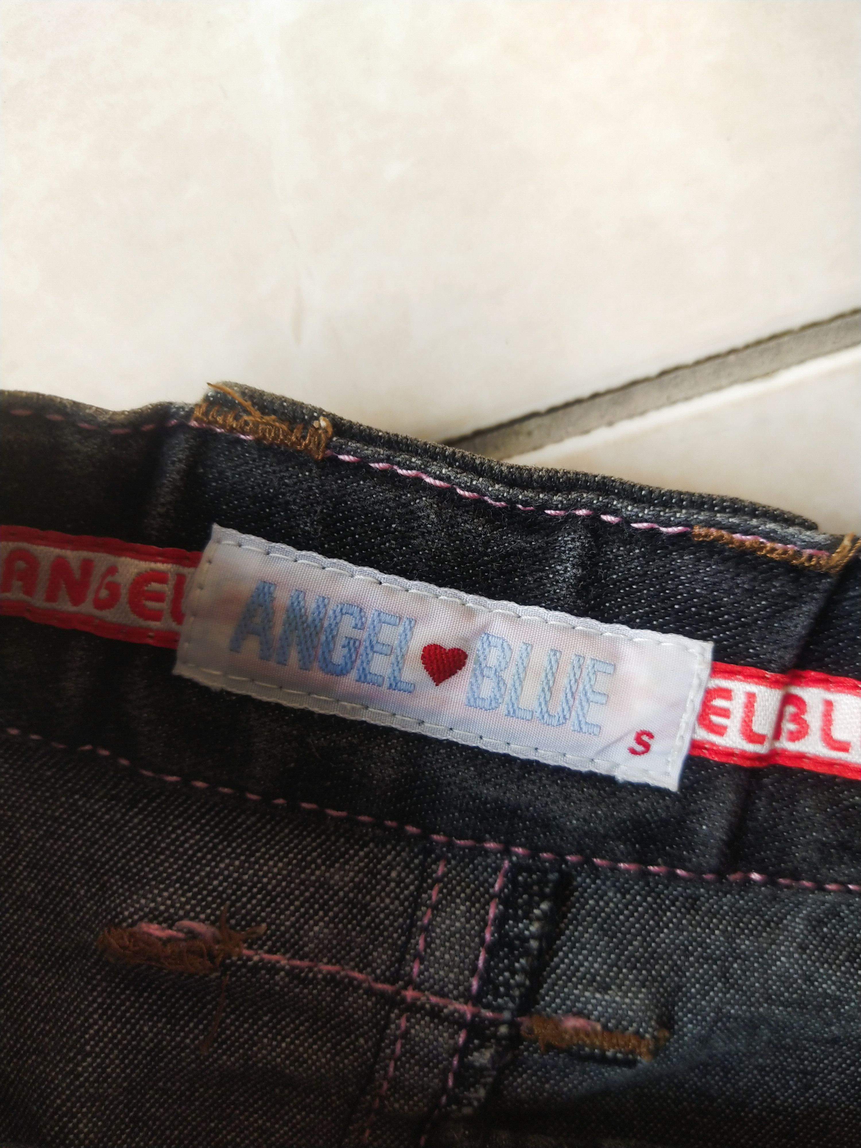 Angel Blue Angel Blue Girls Denim Mini Skirt Y2K Harajuku Kawaii Style Size 25" / US 0 / IT 36 - 9 Thumbnail