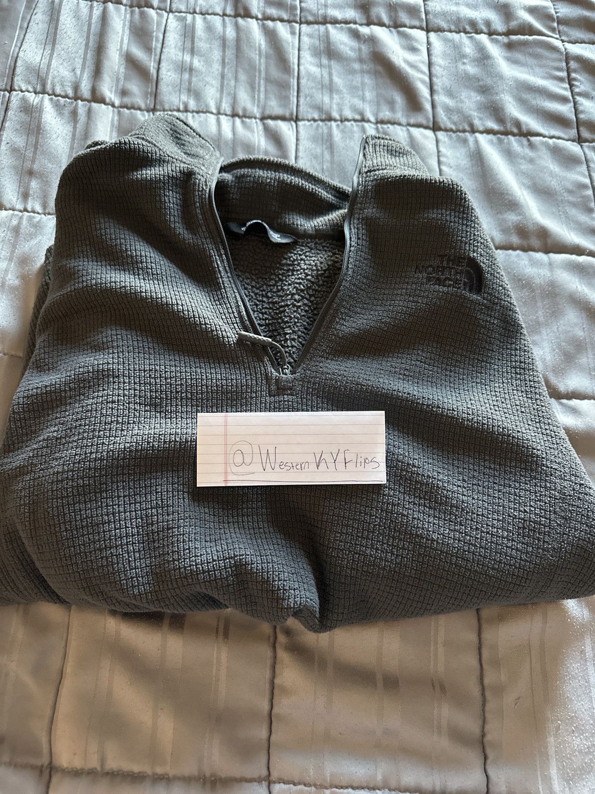 The North Face North Face Fleece Quarter Zip (Grey) Size US L / EU 52-54 / 3 - 4 Thumbnail