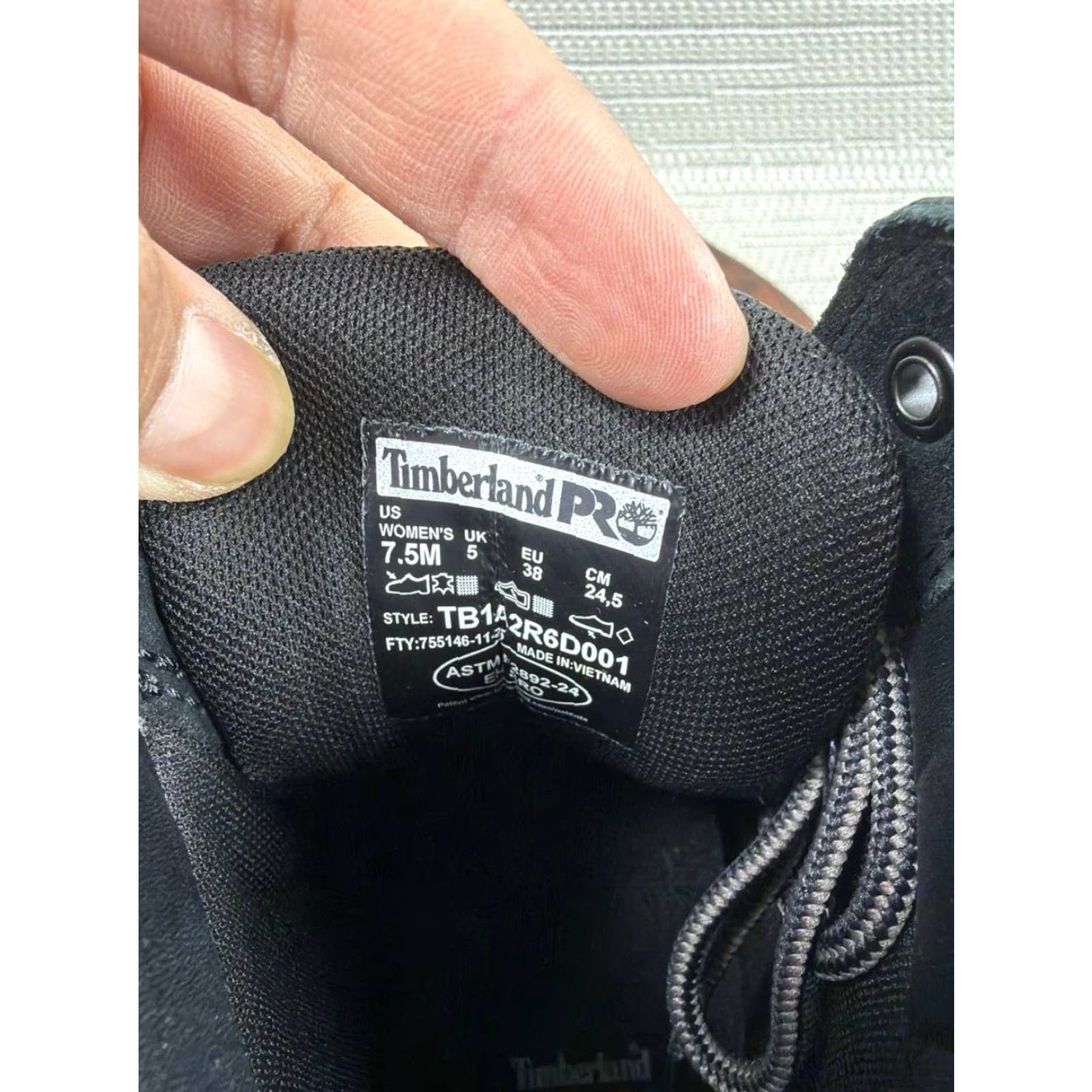 Timberland Timberland Pro Womens Boot Direct Attach Soft Toe Black Leather Ankle Work 7.5 M Womens Size US 8 / IT 38 - 7 Thumbnail