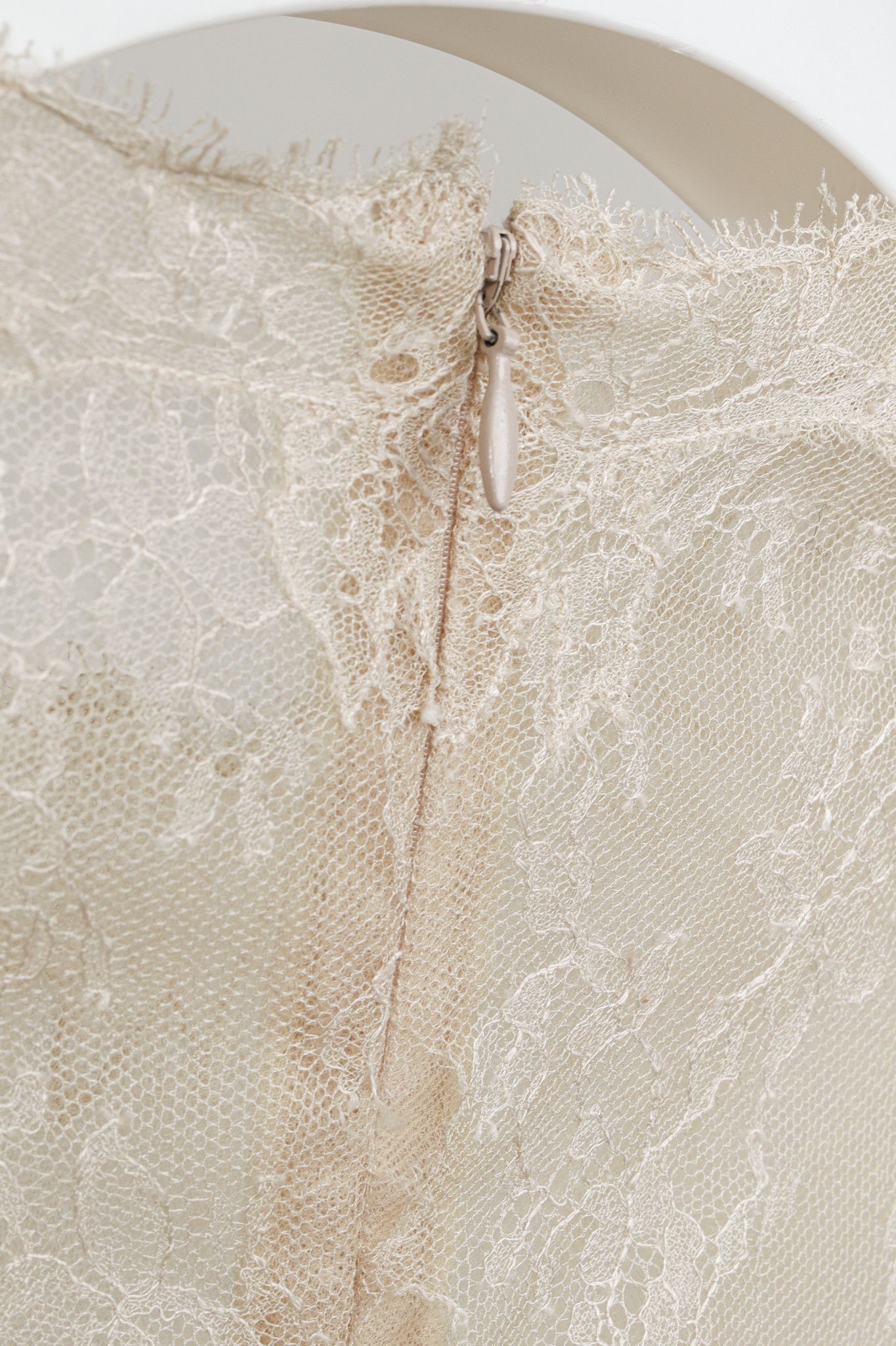 Valentino Valentino PF/13 Fluid Garden Silk Mikado Lace-Sleeved Dress Size S / US 4 / IT 40 - 9 Thumbnail