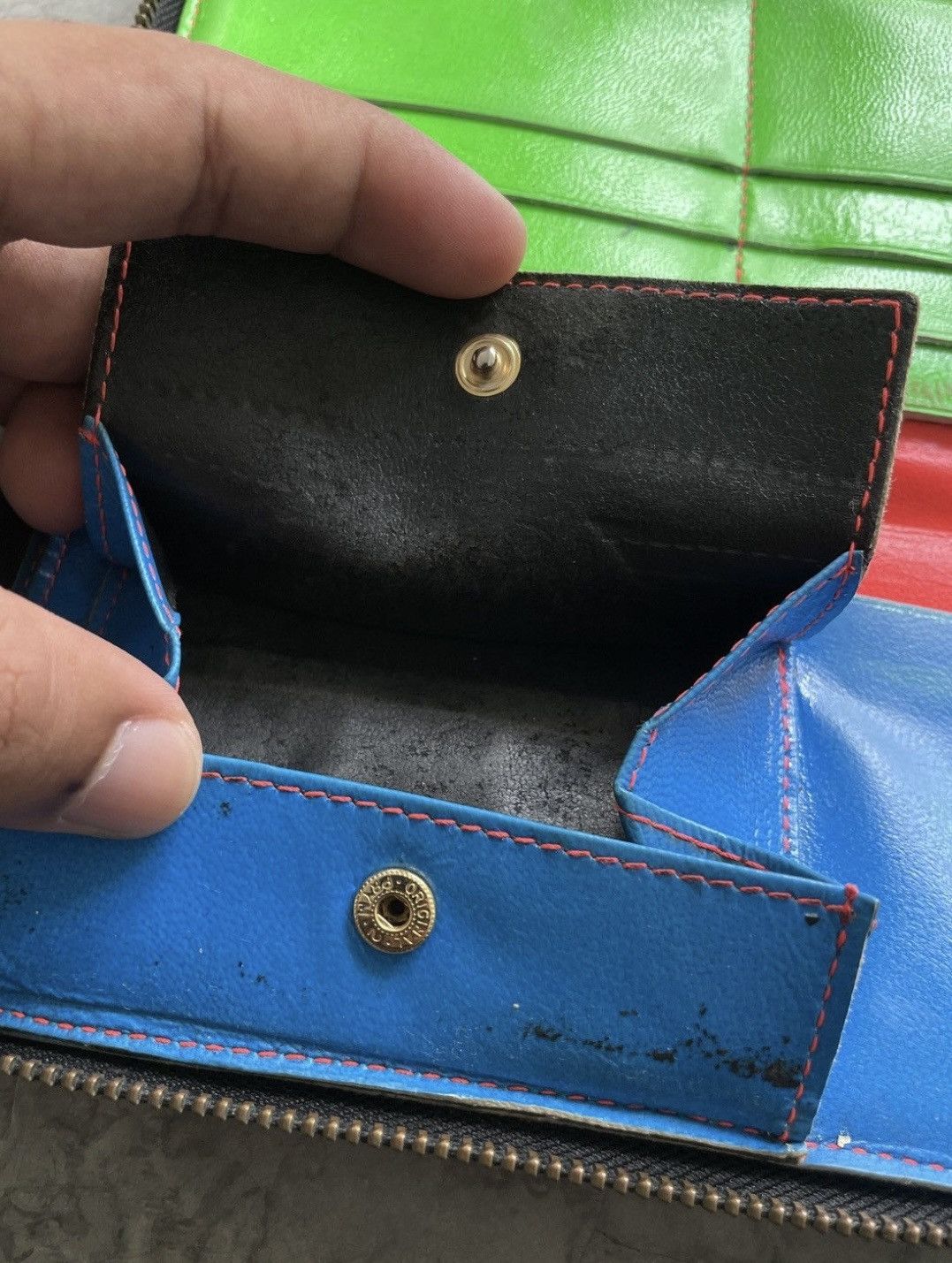 Comme des Garcons Comme Des Garcons Super Fluo Zip Around Wallet Size ONE SIZE - 5 Thumbnail