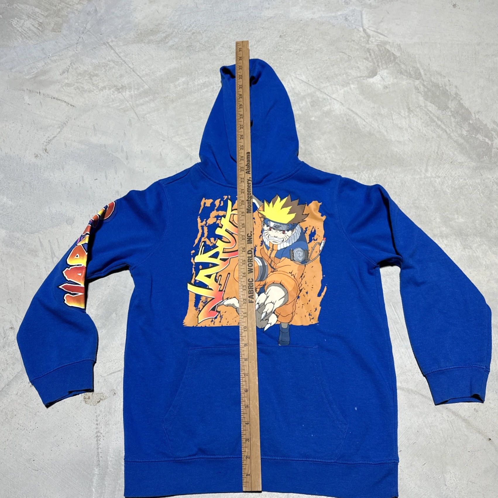 Vintage VINTAGE Naruto Hoodie Sweatshirt Pullover Hooded Graphic Print Blue L Teens Men/Women? Size US L / EU 52-54 / 3 - 6 Thumbnail