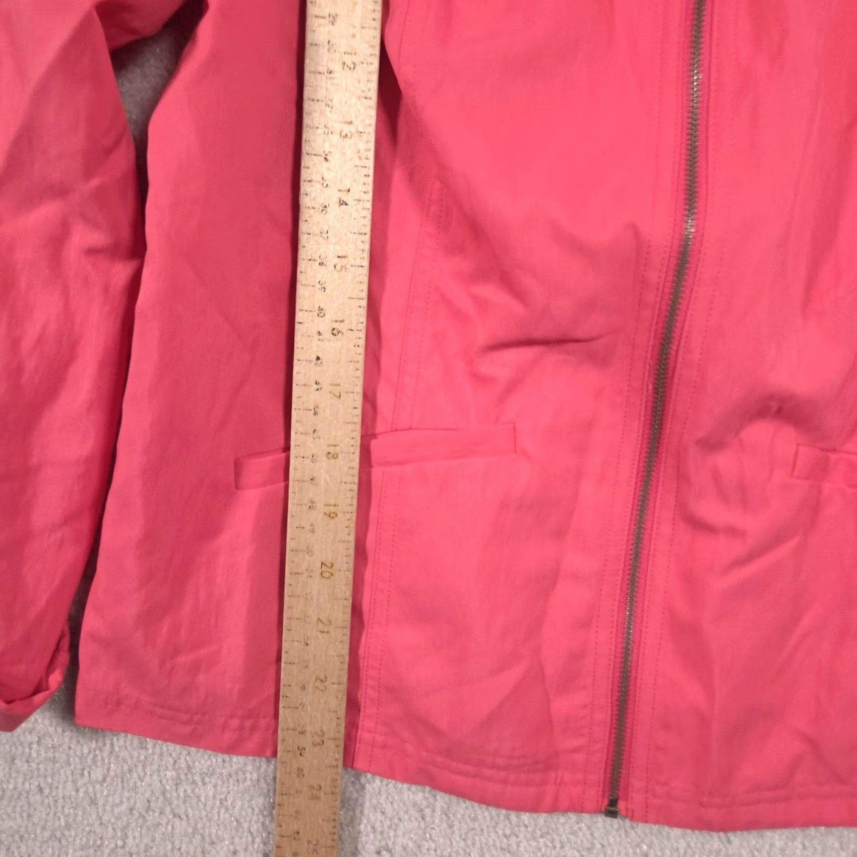 Vintage VINTAGE Chico's Jacket Womens 1 Pink Lightweight Microfiber Full Zip Collar Pockets Size XS / US 0-2 / IT 36-38 - 7 Thumbnail