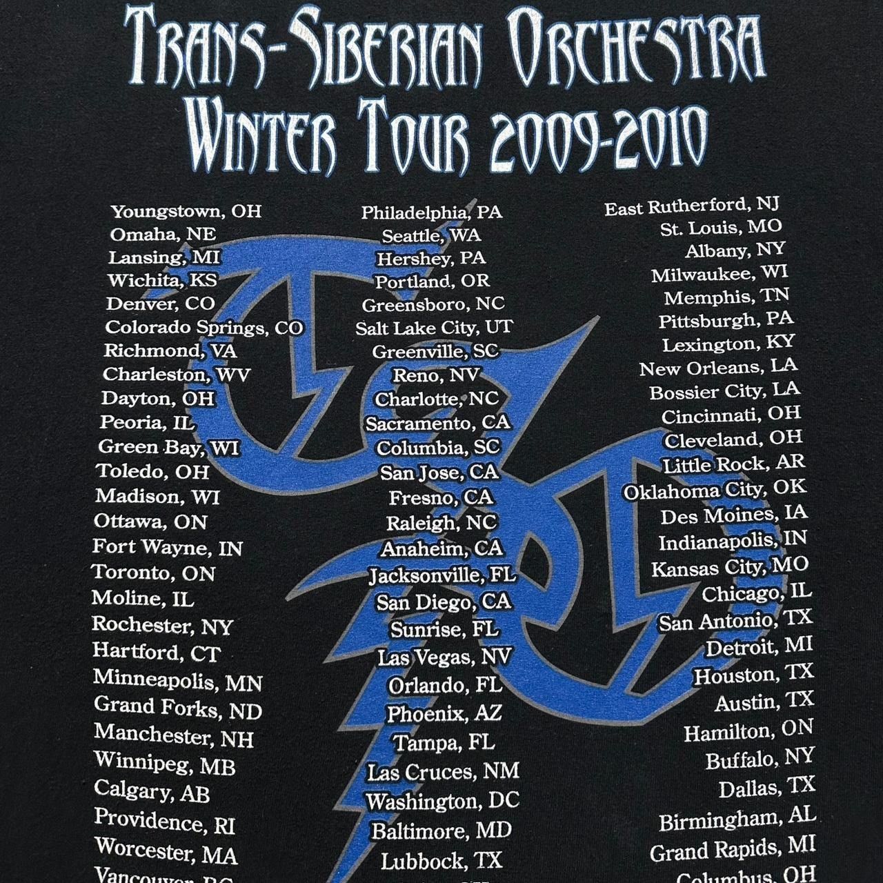 Anvil × Band Tees × Vintage Trans Siberian Orchestra Tour 2009-2010 T-Shirt Size US L / EU 52-54 / 3 - 5 Thumbnail