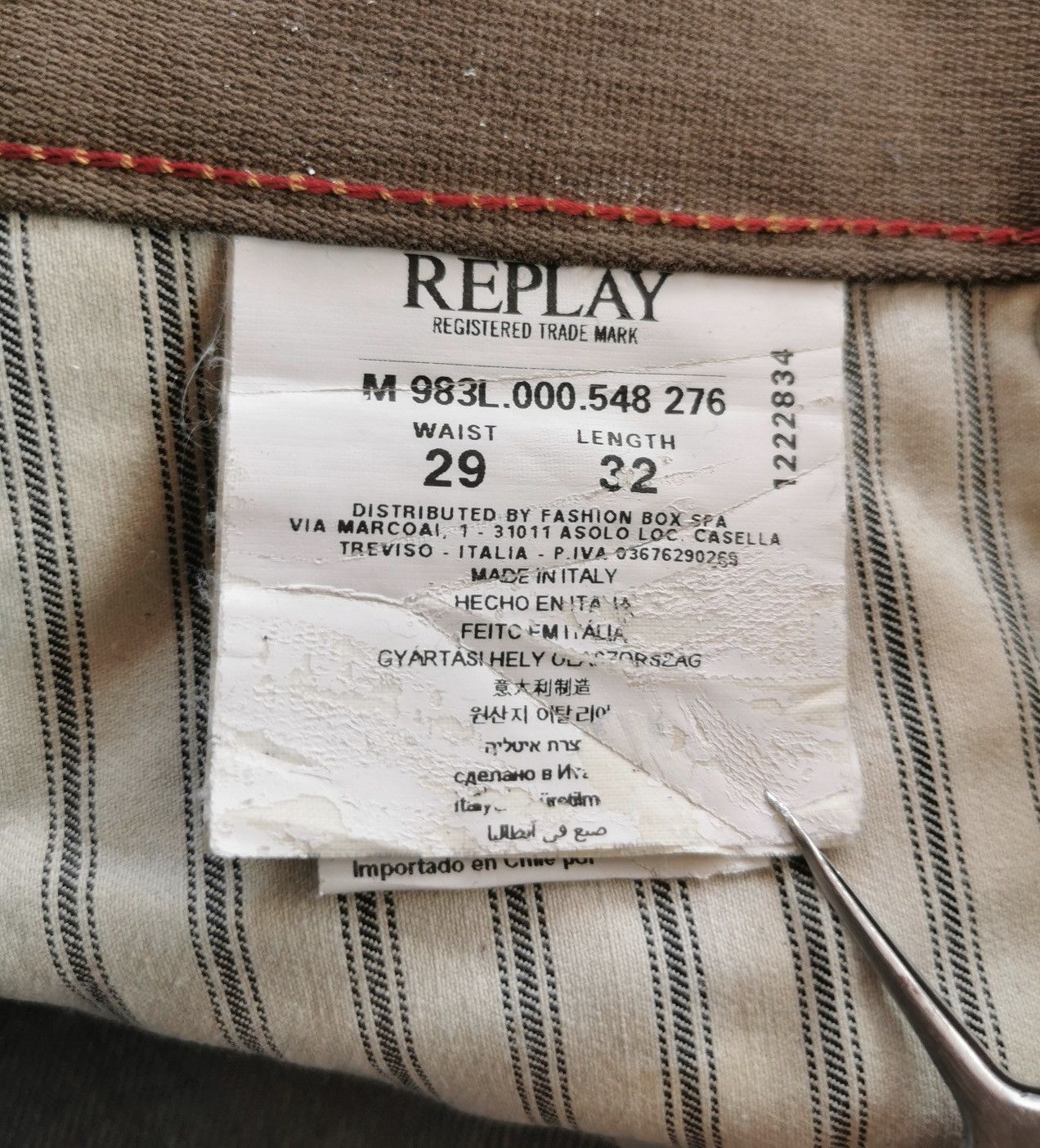 Diesel Replay Waitom Size US 29 - 8 Thumbnail