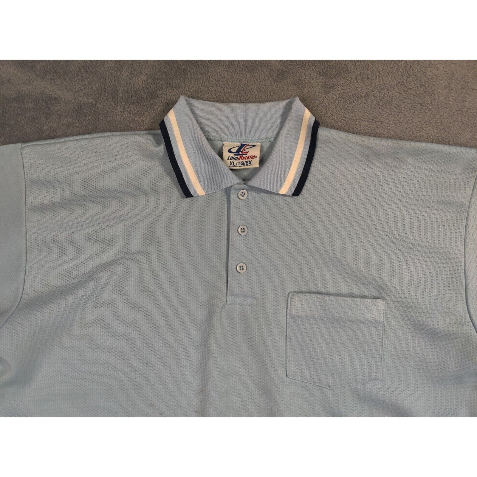 Logo Athletic VINTAGE Logo Athletic Shirt Adult Mens XL Solid Light Blue Size US XL / EU 56 / 4 - 2 Thumbnail