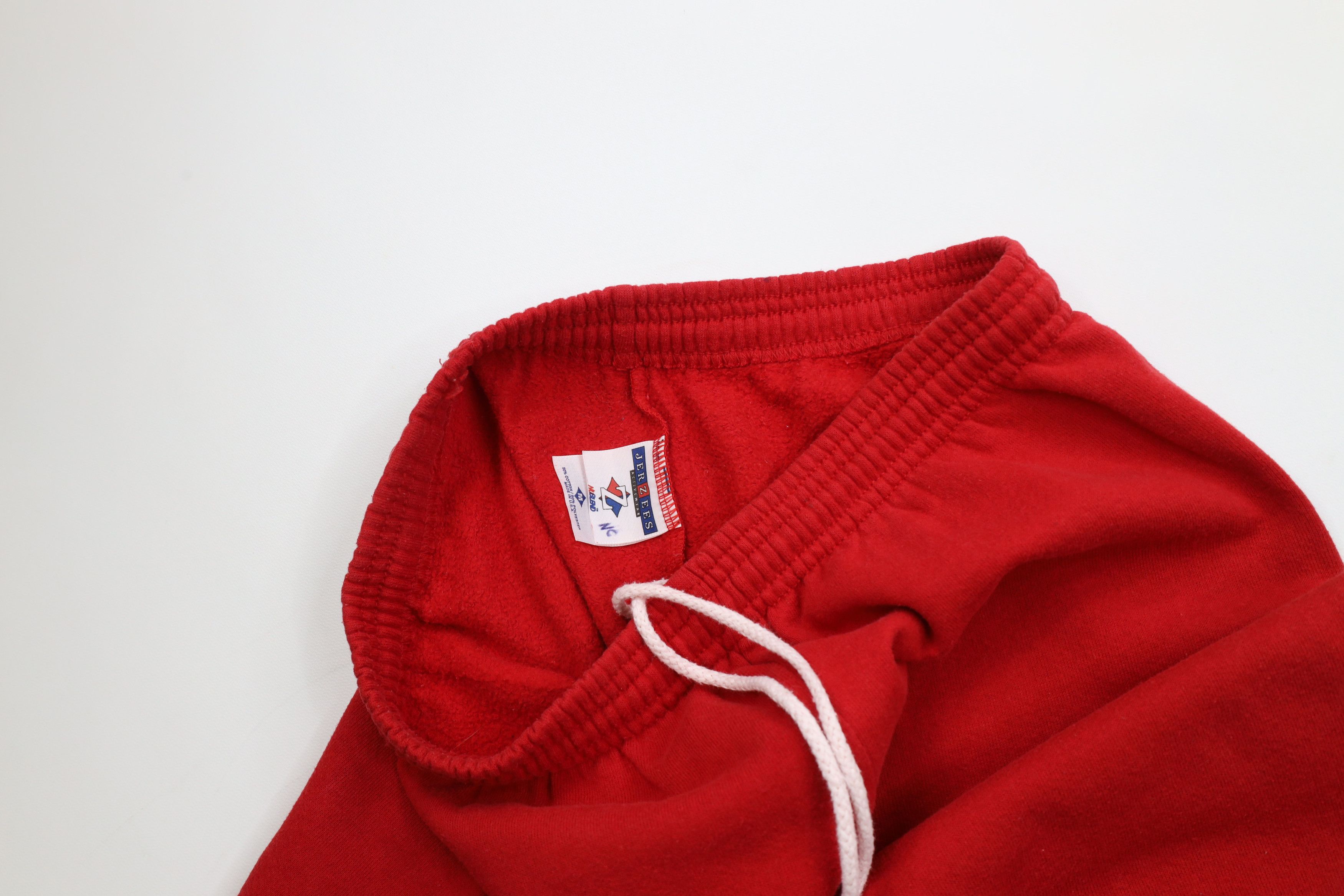 Vintage Vintage 90s Streetwear Blank Sweatpants Pants Red USA Size US 34 / EU 50 - 8 Thumbnail