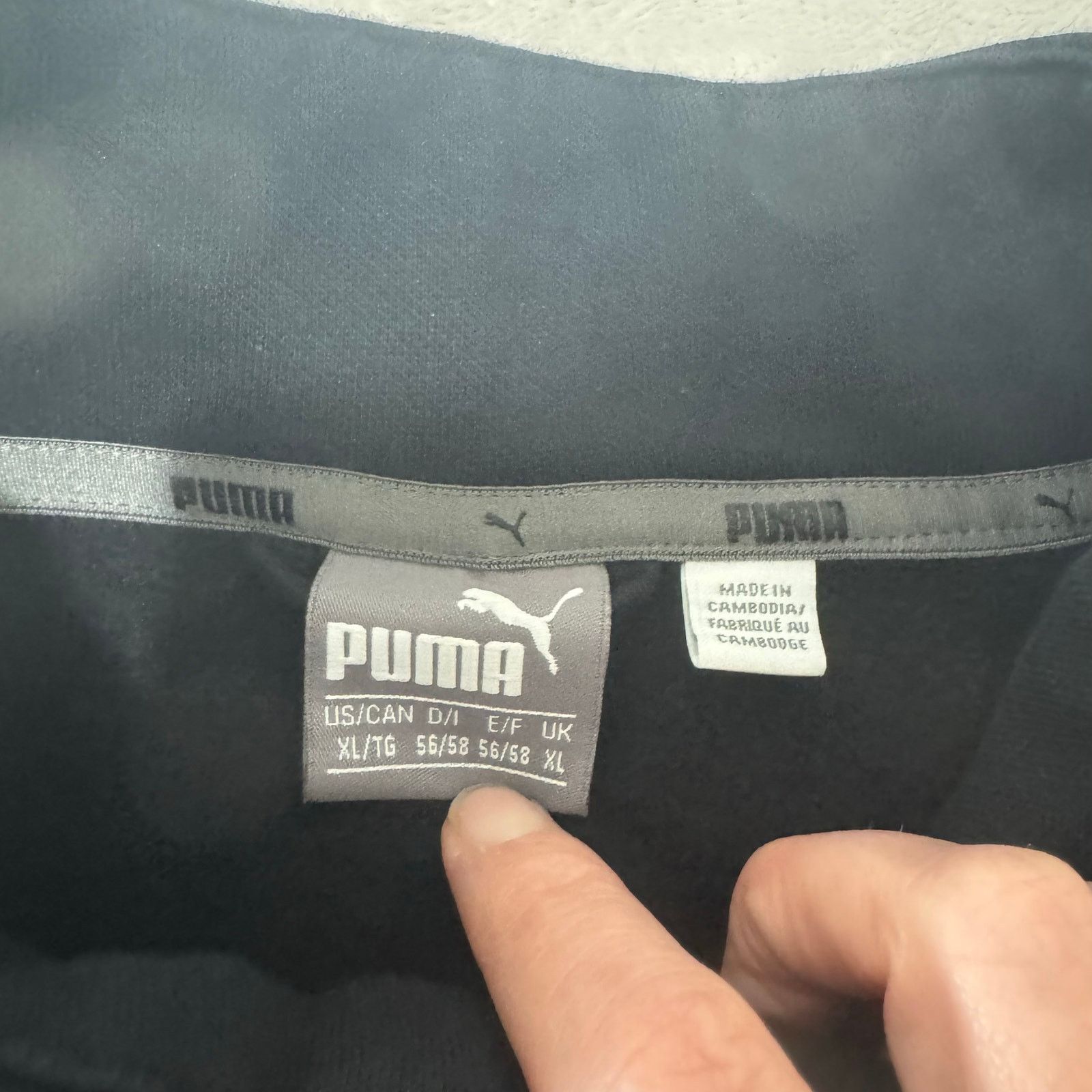 Puma Puma Men's Full Zip Athletic Jacket Sweatshirt XL Black Size US XL / EU 56 / 4 - 3 Thumbnail