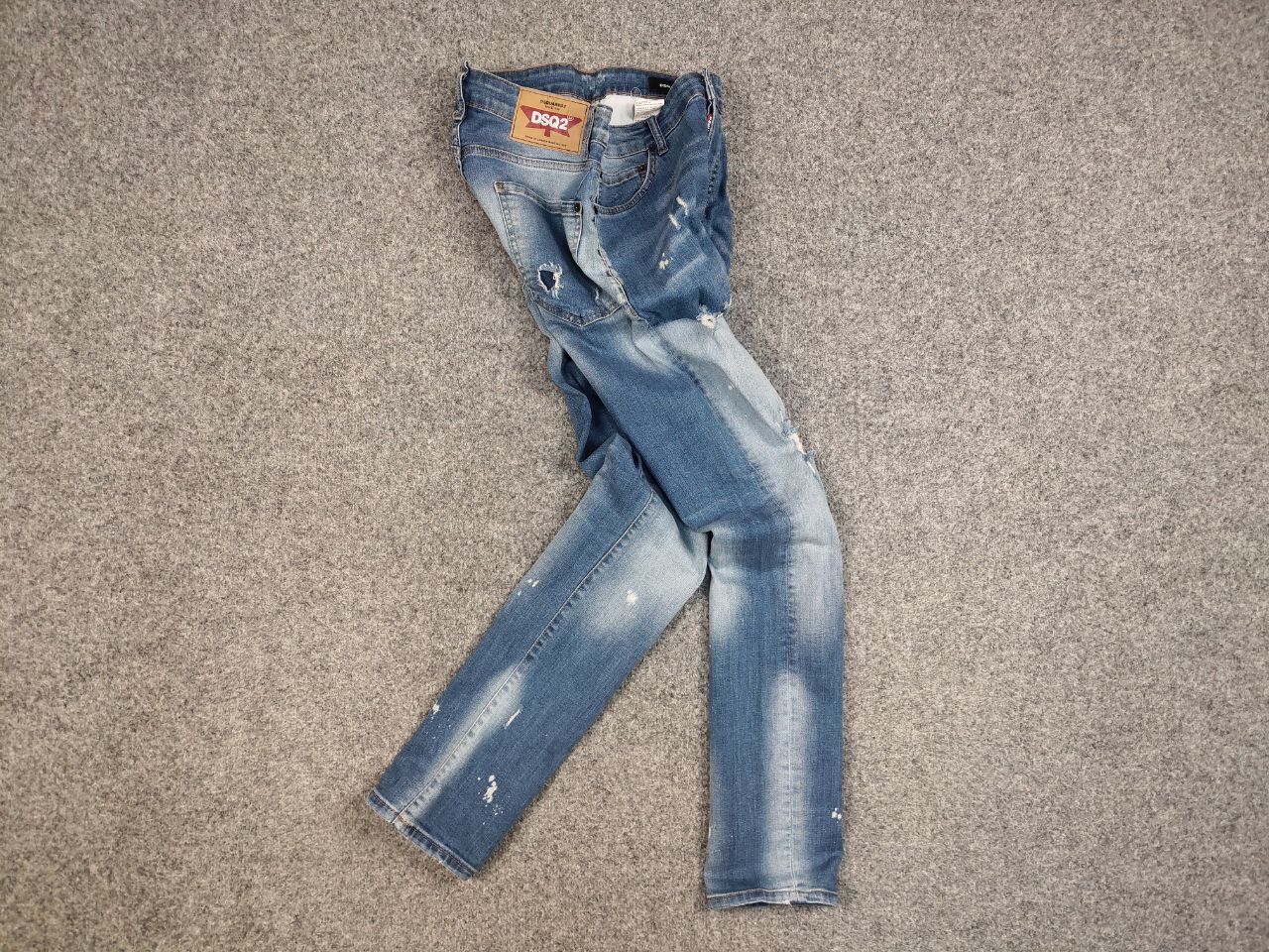 Dsquared2 Vintage 90s Dsquared2 authentic Distressed Paint Denim Jeans Size US 32 / EU 48 - 13 Thumbnail