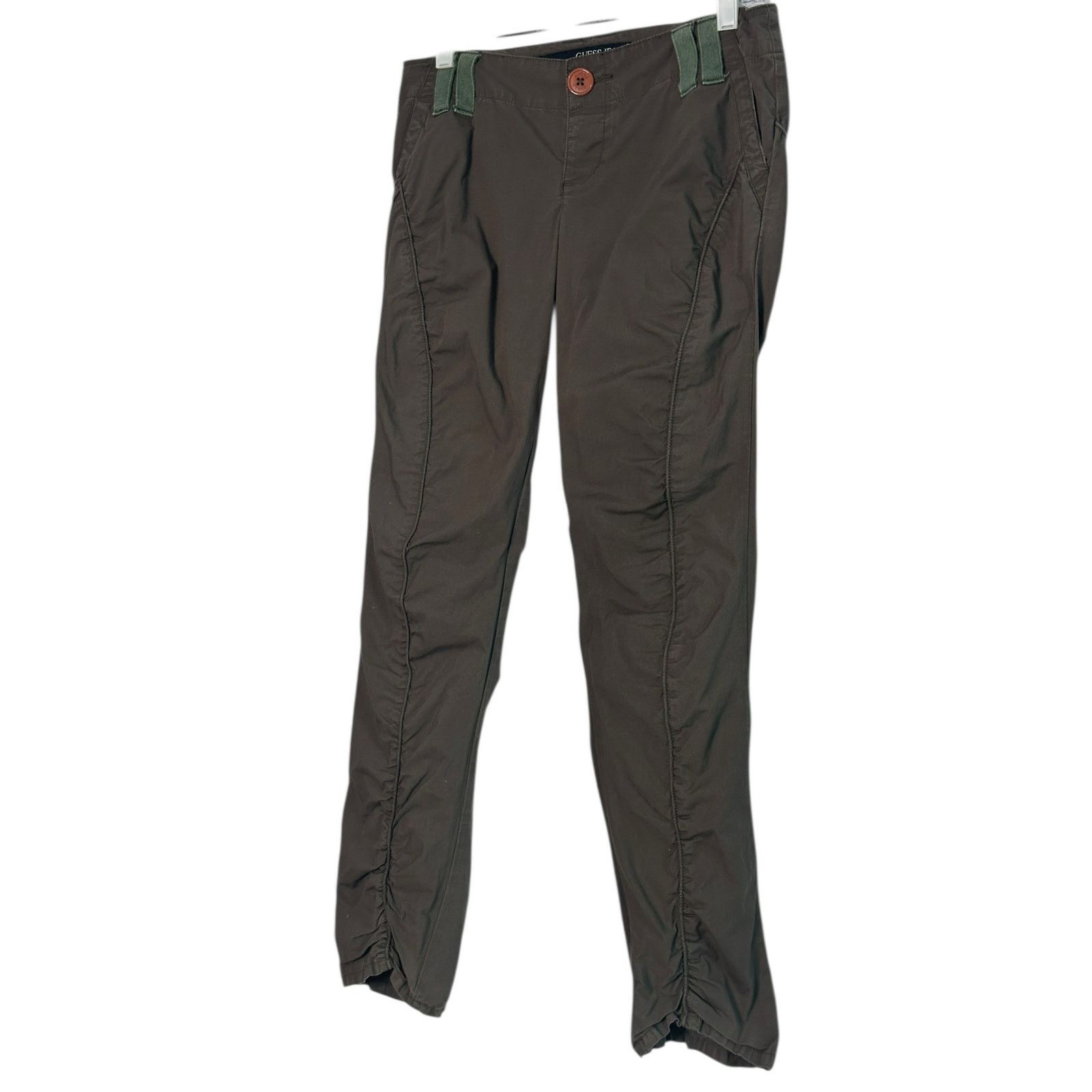 Guess Guess Jeans dark olive green stretch Y2K pants size 29 Size 29" - 5 Thumbnail