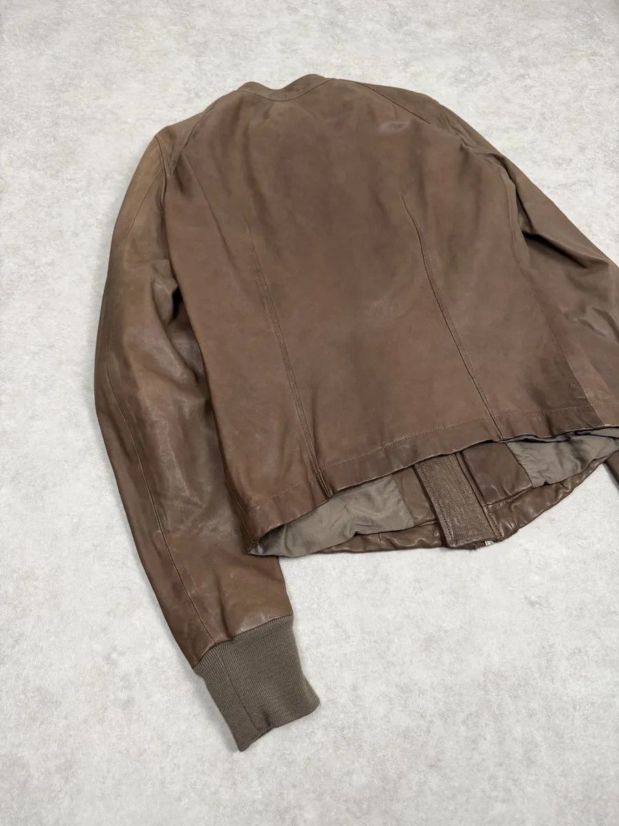 Rick Owens Rick Owens Camel Brown Avant-Garde Lamb Leather Jacket Size US S / EU 44-46 / 1 - 5 Thumbnail