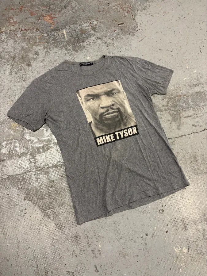 Dolce & Gabbana 2000s Dolce & Gabbana Grey Mike Tyson T-Shirt Size US M / EU 48-50 / 2 - 4 Thumbnail