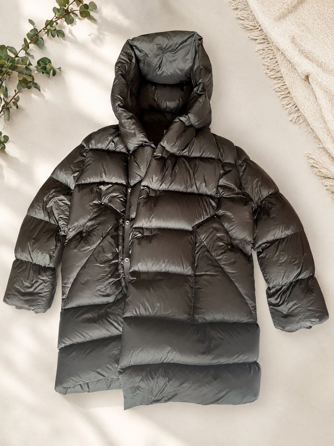 Rick Owens Rick Owens Black Glossy Oversized Puffer Jacket Size US M / EU 48-50 / 2 - 1 Thumbnail