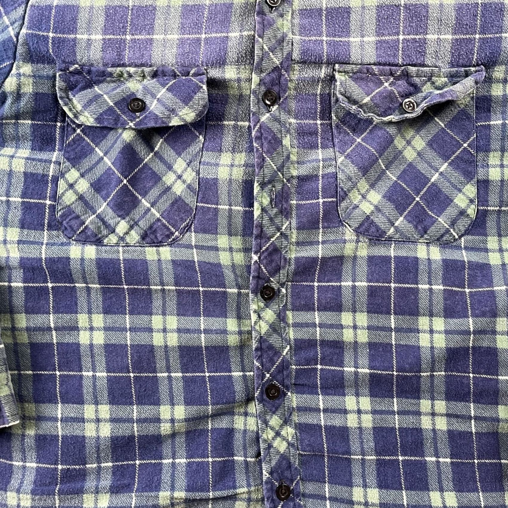 Vintage VINTAGE Wilderness Shirt Jacket Mens Large Blue Plaid Quilted Lined Flannel Size US L / EU 52-54 / 3 - 2 Thumbnail