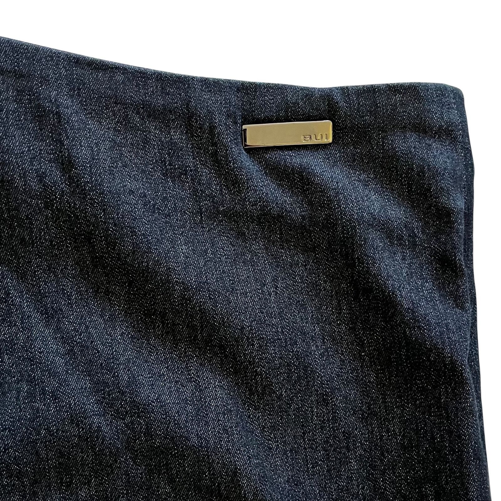 Barbara Bui Barbara Bui Initials Flare Leg Split Hem Dark Denim Jeans Size 30" / US 8 / IT 44 - 5 Thumbnail