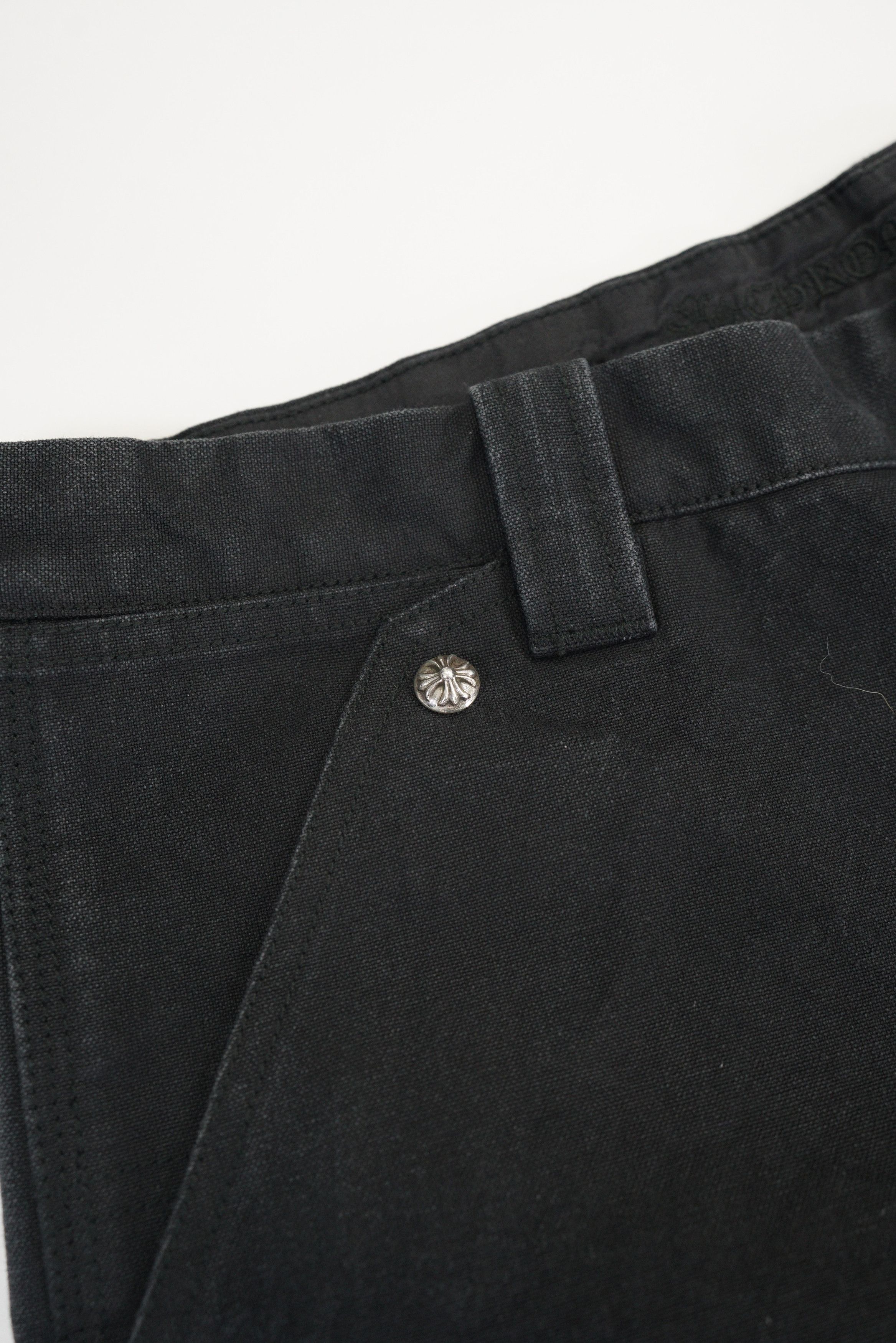 Chrome Hearts Chrome Hearts Black Leather Cross Patch Carpenter Shorts Size US 36 / EU 52 - 14 Thumbnail