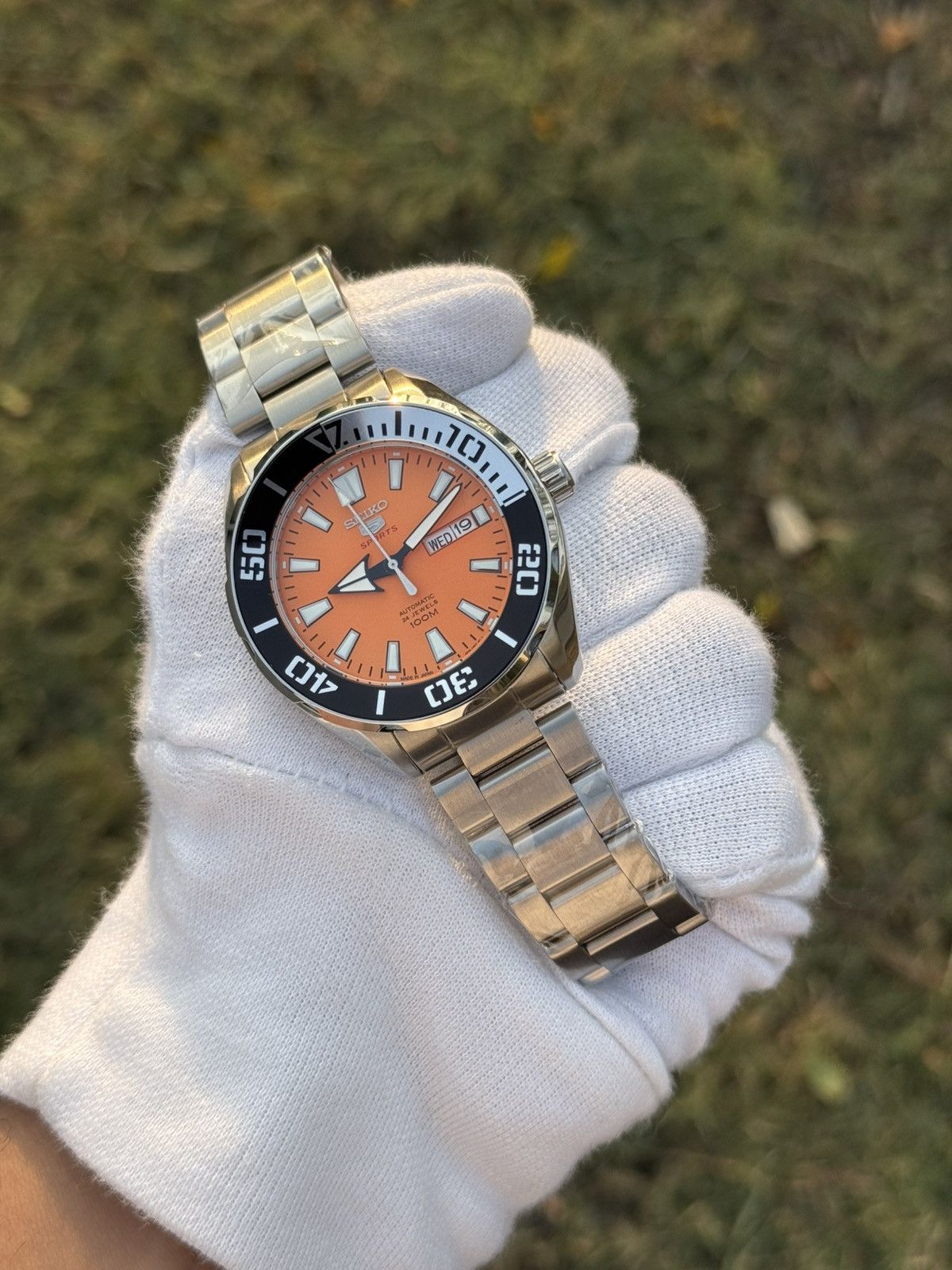 Seiko Seiko 5 Sports – black Diver Bezel– Automatic men watch Size 38 - 9 Thumbnail