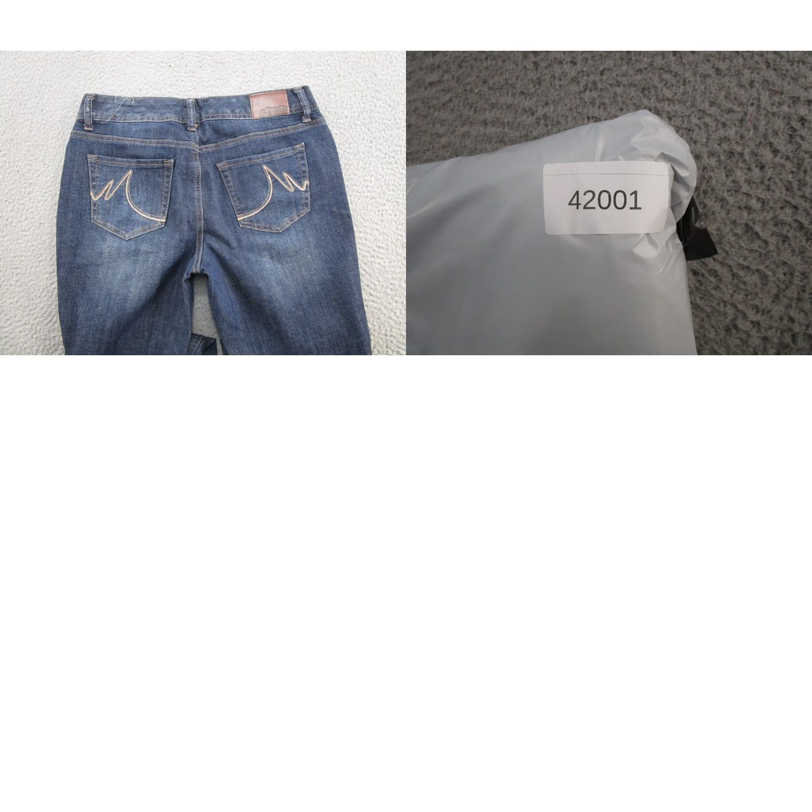 Vintage Maurices Womens Bootcut Dark Wash Stretch Blue Denim Jeans Size 7/8 X Short - Good Used Condition Size 30" / US 8 / IT 44 - 9 Thumbnail
