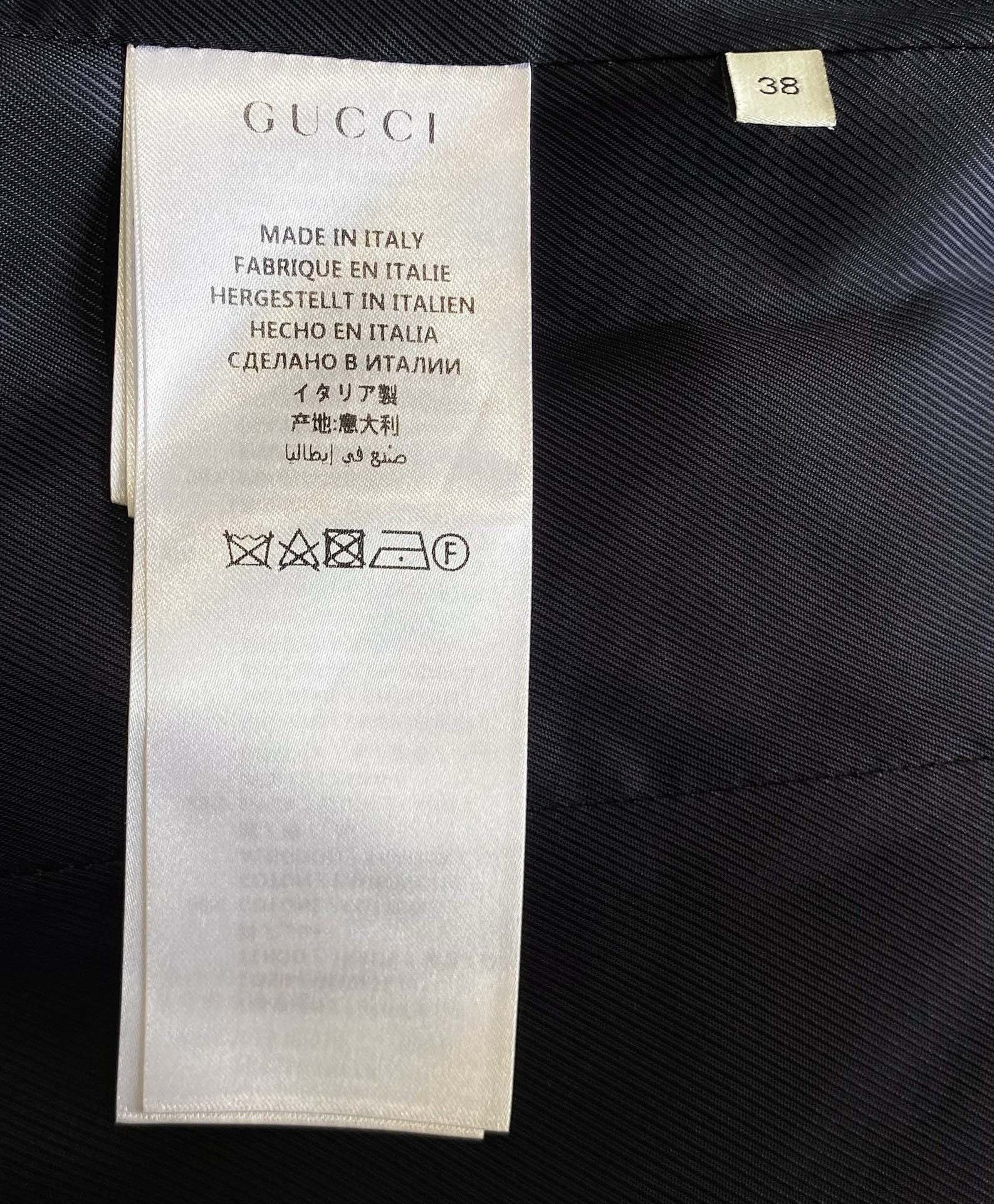 Gucci Gucci Size 38 Black pineapple printed suit jacket 2501-Next Size US XXS / EU 40 - 6 Thumbnail