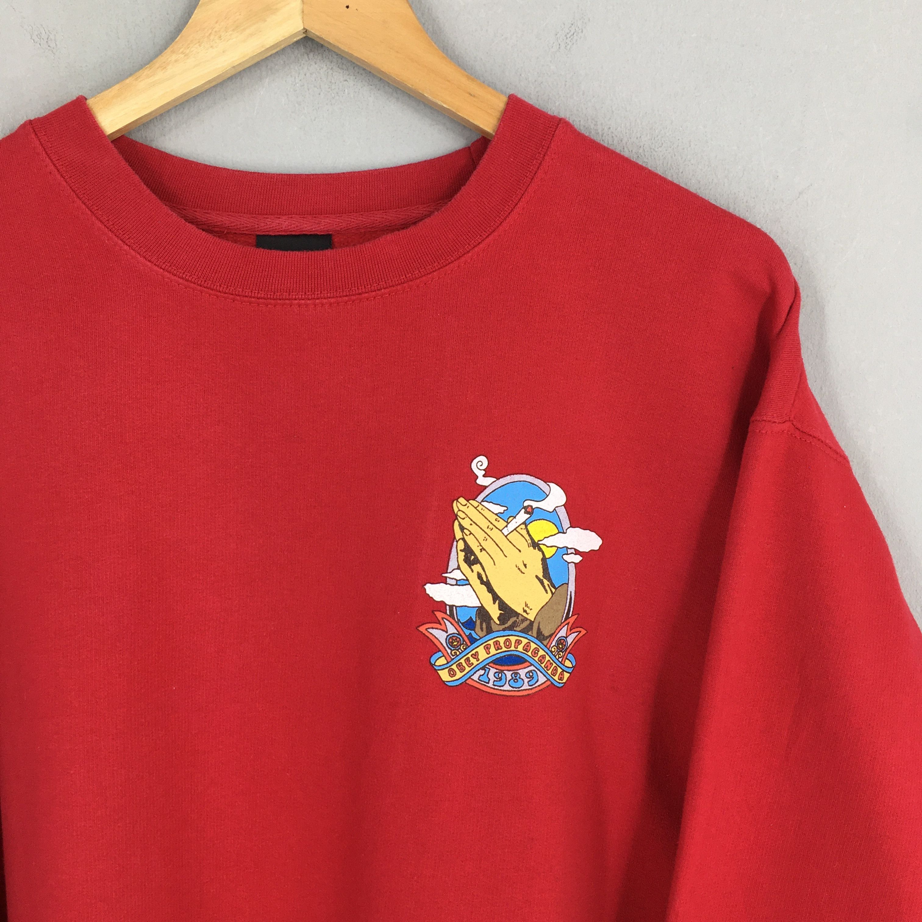 Obey Vintage Obey Worldwide Propaganda Sweatshirt XLarge Size US XL / EU 56 / 4 - 4 Thumbnail