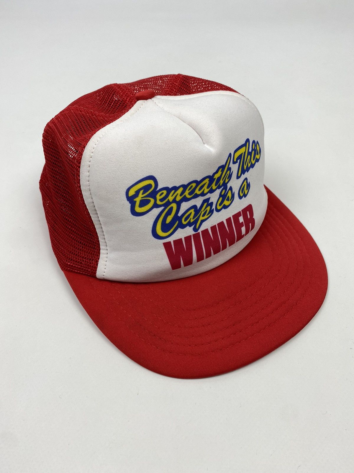 Vintage 1990’s Vintage Winner Quote Trucker Snap Back Hat Size ONE SIZE - 2 Thumbnail