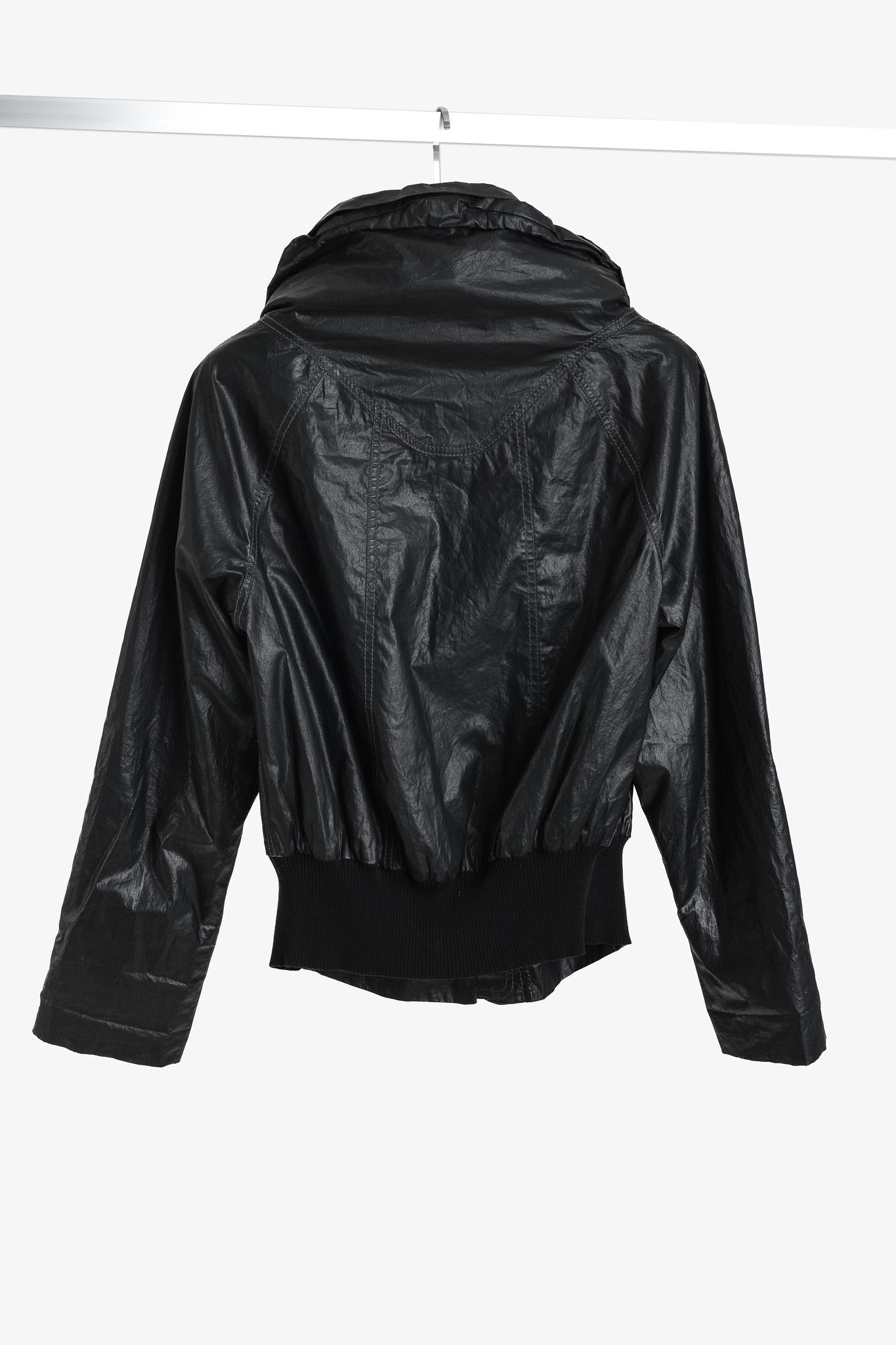 Annette Gortz Annette Gortz Coated Cotton Concealed Hood Bomber Jacket Size M / US 6-8 / IT 42-44 - 2 Thumbnail