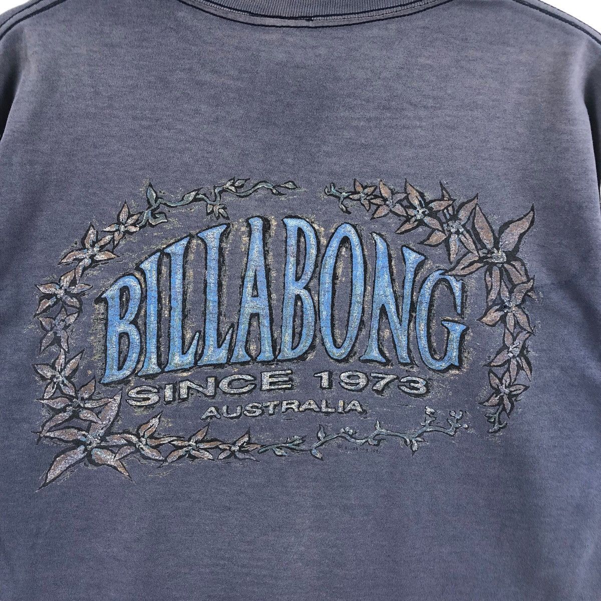 Billabong × Vintage Pick!! True Vtg 90's BILLABONG Distressed Top Tee Tshirt Size US M / EU 48-50 / 2 - 6 Thumbnail