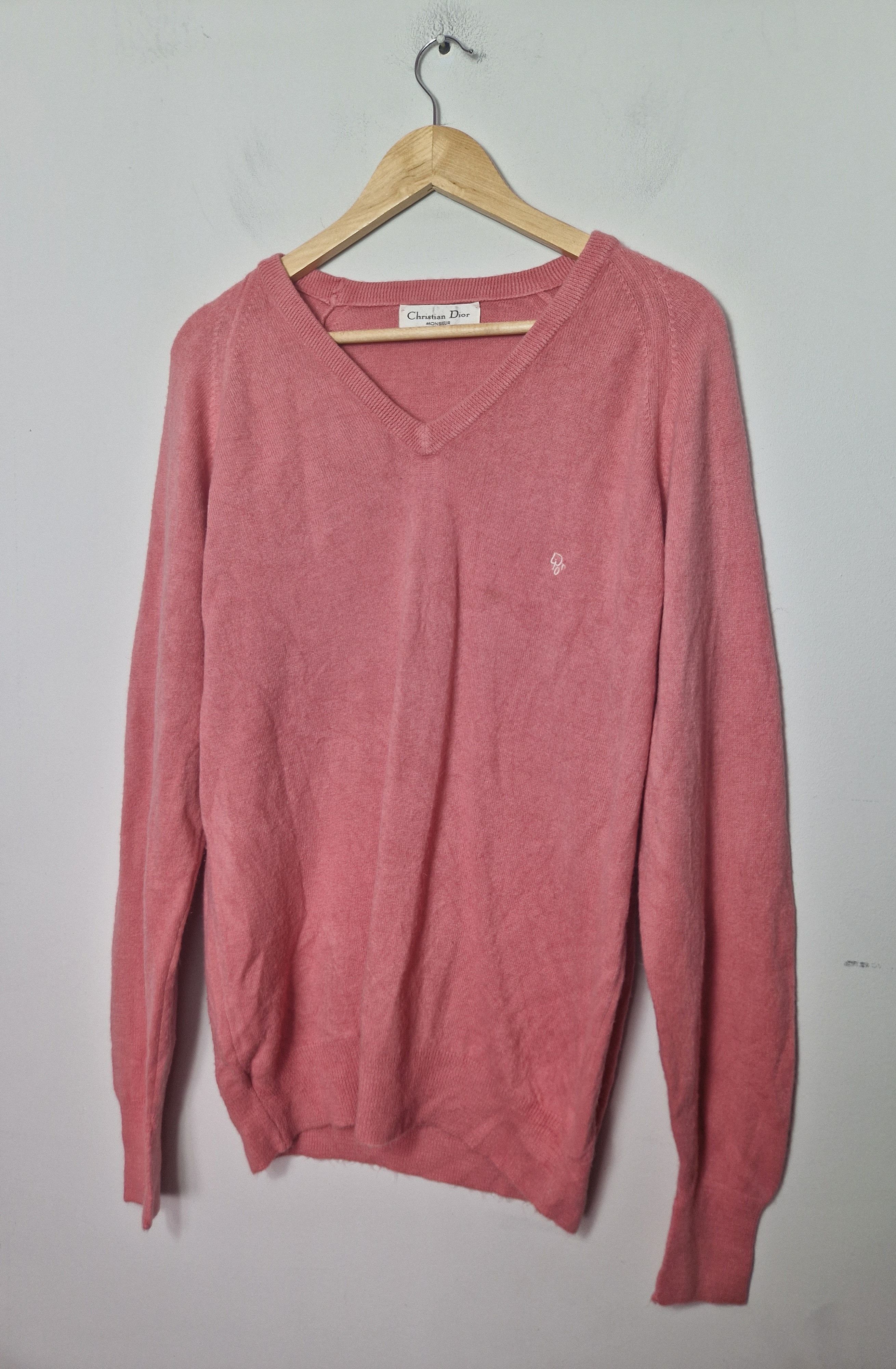 Dior × Hedi Slimane Dior vintage pink sweater Size US XL / EU 56 / 4 - 1 Thumbnail