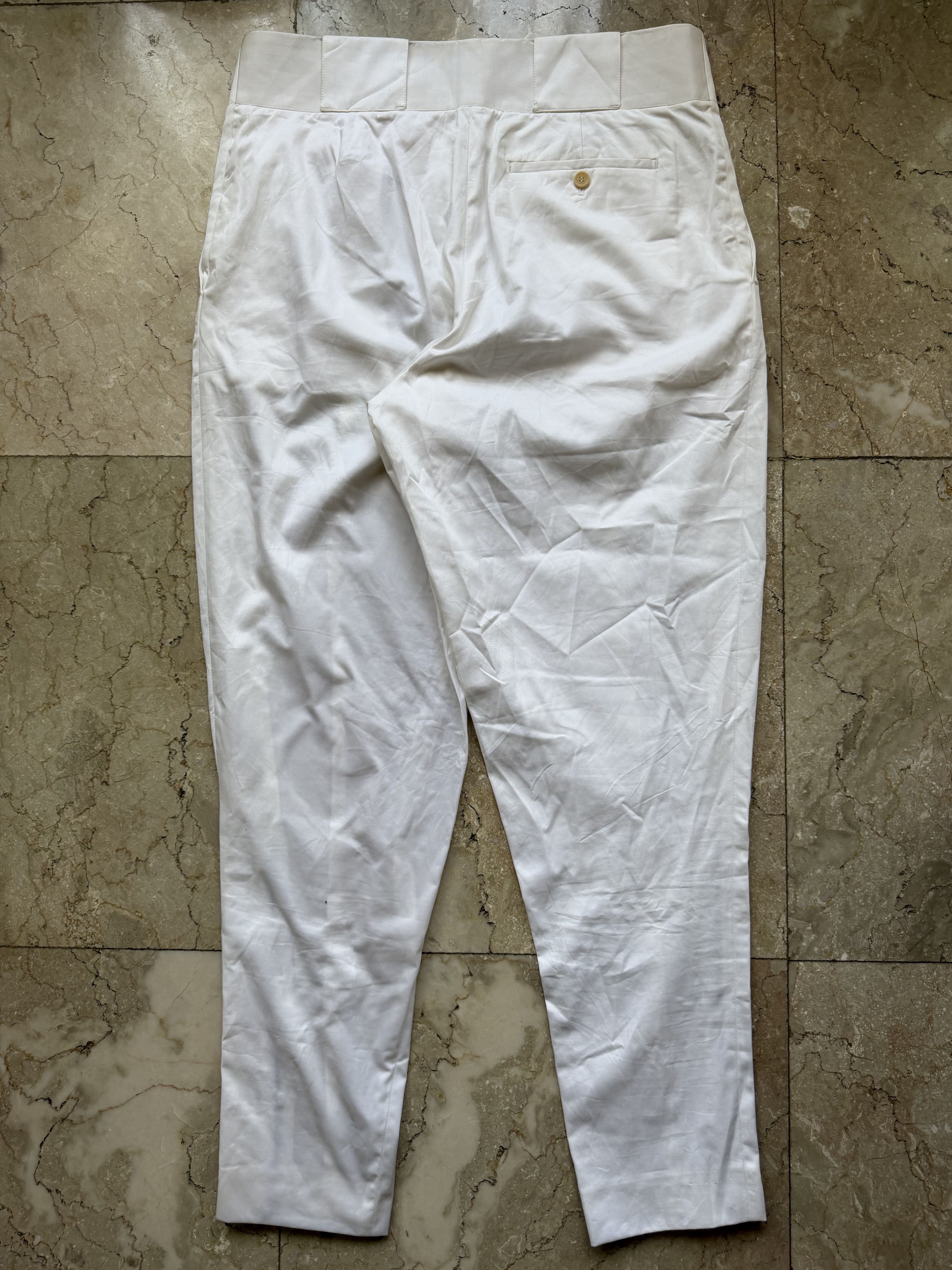 Neil Barrett Neil Barrett White Zip Trousers Size 40 (Slim Tapered) Size 27" / US 4 / IT 40 - 4 Thumbnail