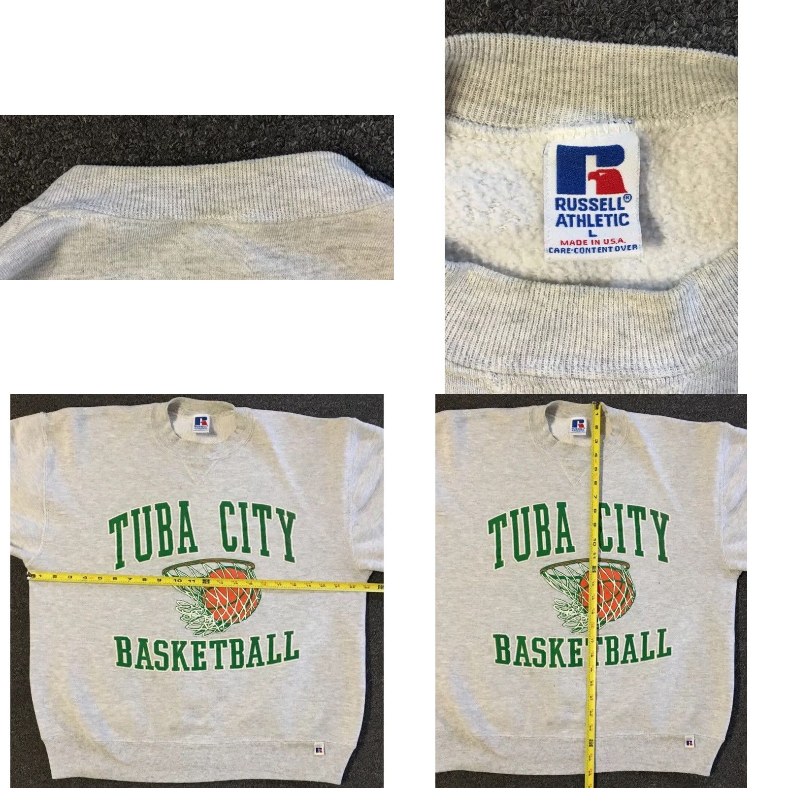 Russell Athletic VINTAGE Russell Athletic Tuba City Basketball Faded Sweatshirt M Arizona State University Gray Pullover Hoodie Men 90s Sports Tracks Track & Field Size US M / EU 48-50 / 2 - 10 Thumbnail
