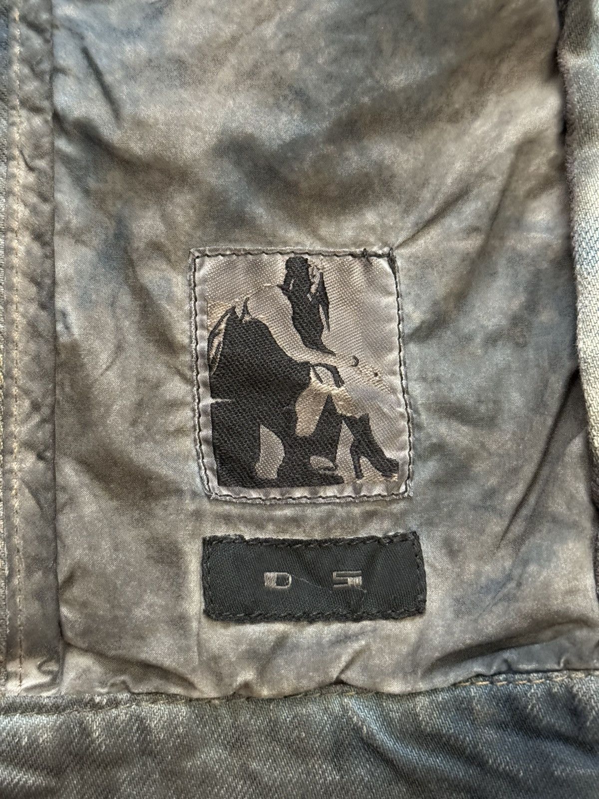 Rick Owens Drkshdw SS15 Rick Owens DRKSHDW Batik Dark Dust Denim Work Jacket Size US S / EU 44-46 / 1 - 13 Thumbnail