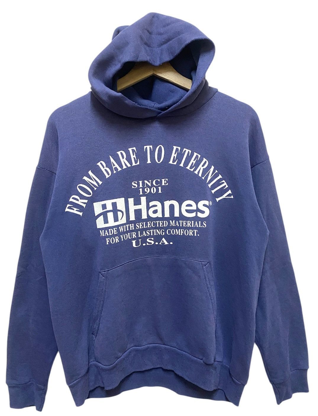 Hanes Vintage Hanes Hoodie Big Logo Size US M / EU 48-50 / 2 - 1 Thumbnail