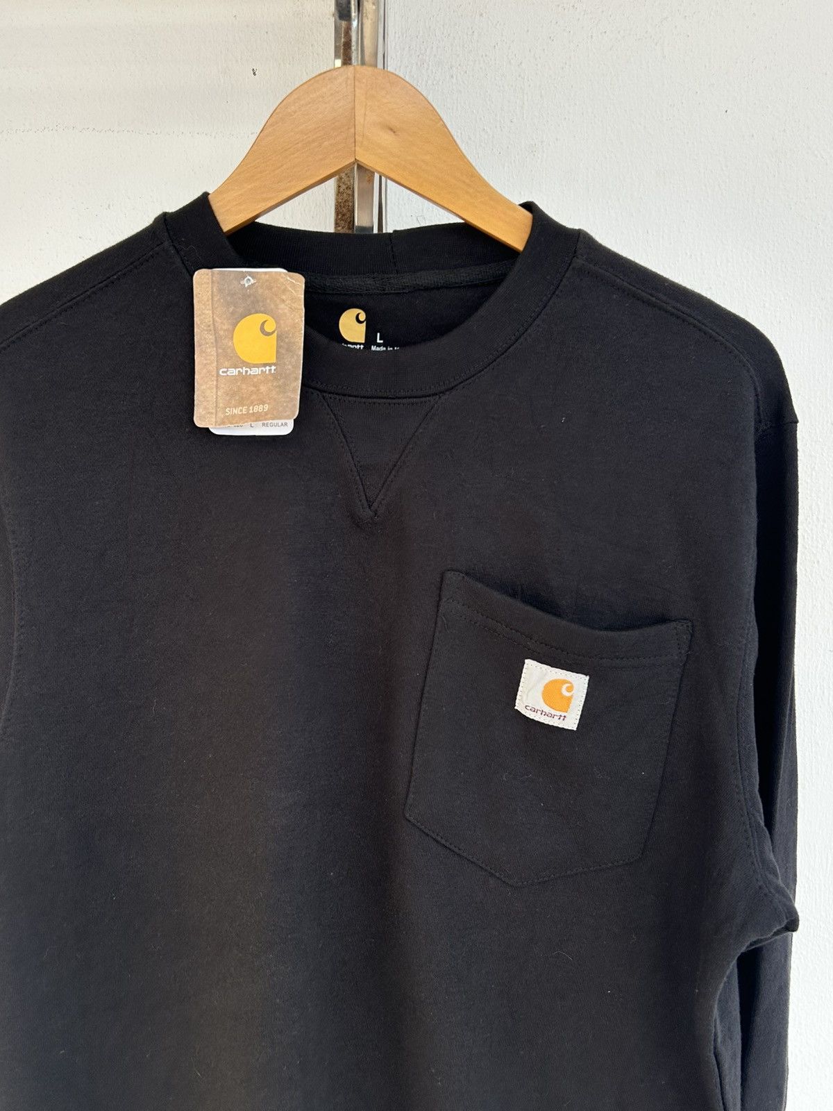 Carhartt Carhartt NWT Sweatshirt Pocket Logo Black Size US L / EU 52-54 / 3 - 3 Thumbnail