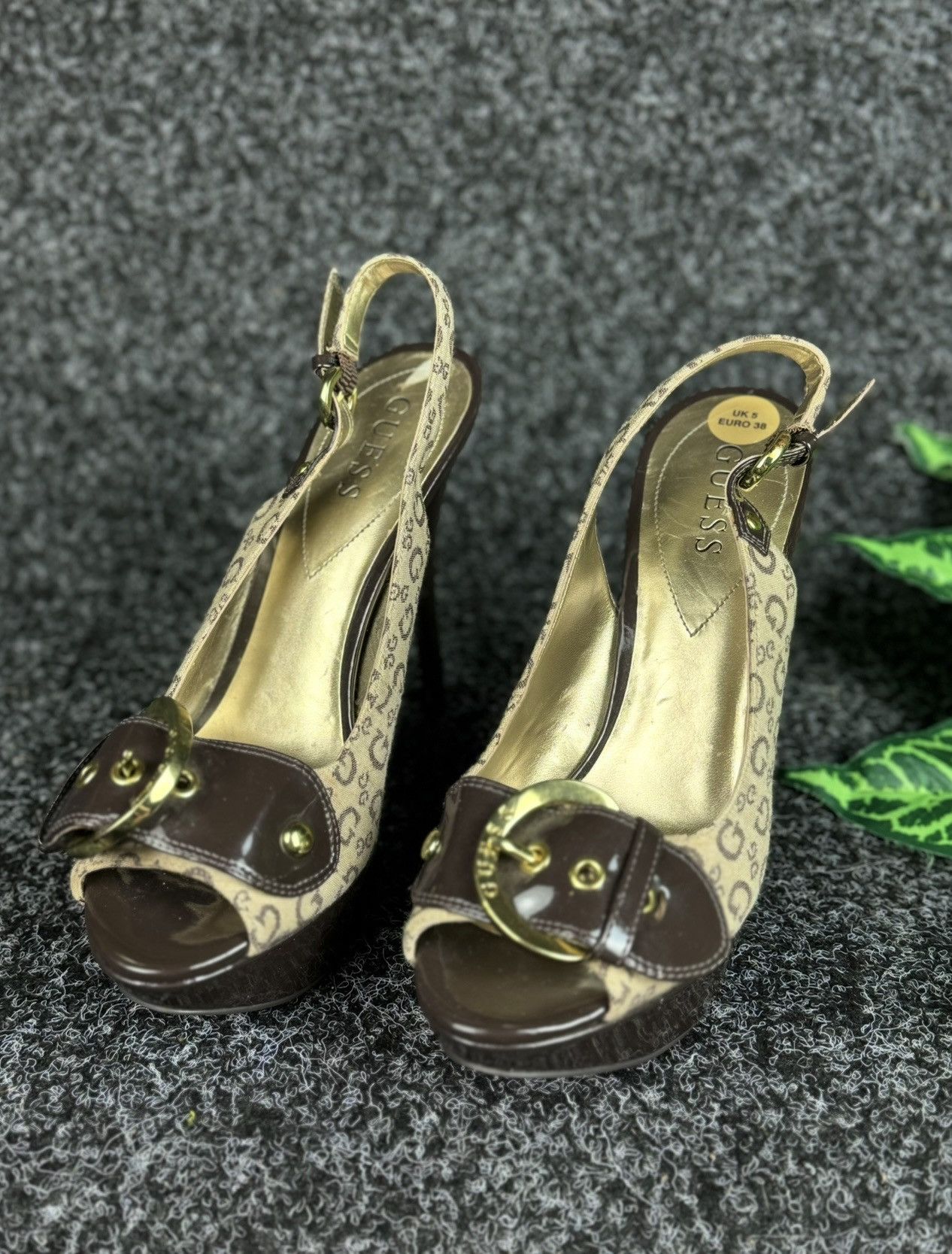 Guess Guess Women's Monogamous Heeled Sandals Size US 7.5 / IT 37.5 - 3 Thumbnail